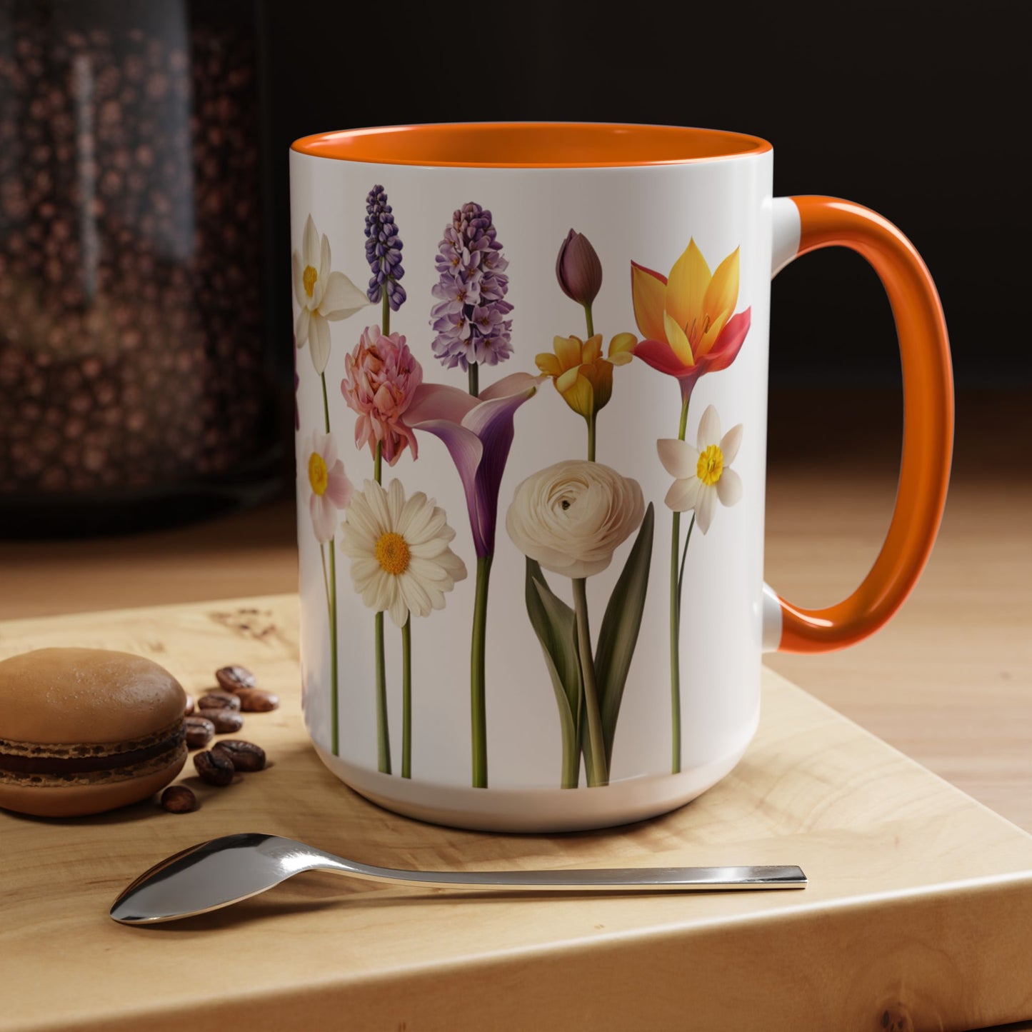 Bright Flowers - Accent Coffee Mug (11, 15oz) - 10400