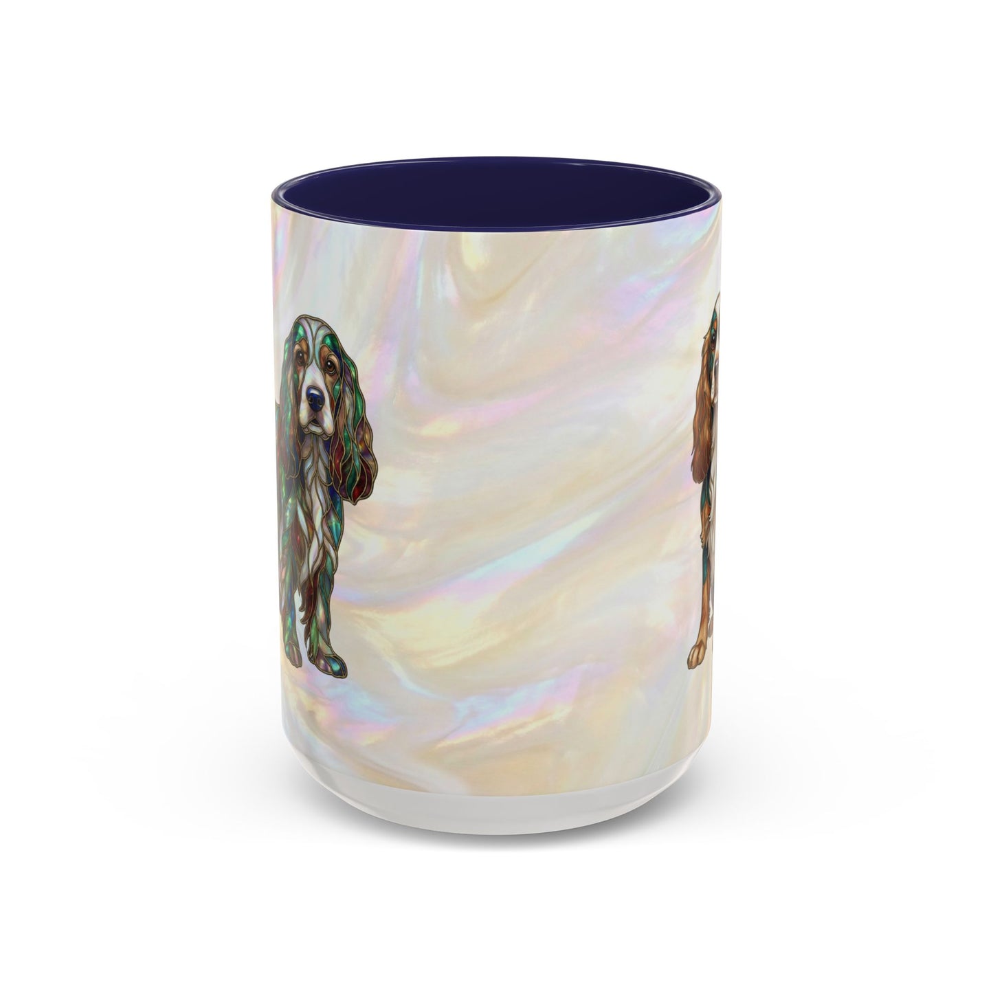 Cocker Spaniel Accent Coffee Mug -Stained Glass Style (11/15oz) - 14626