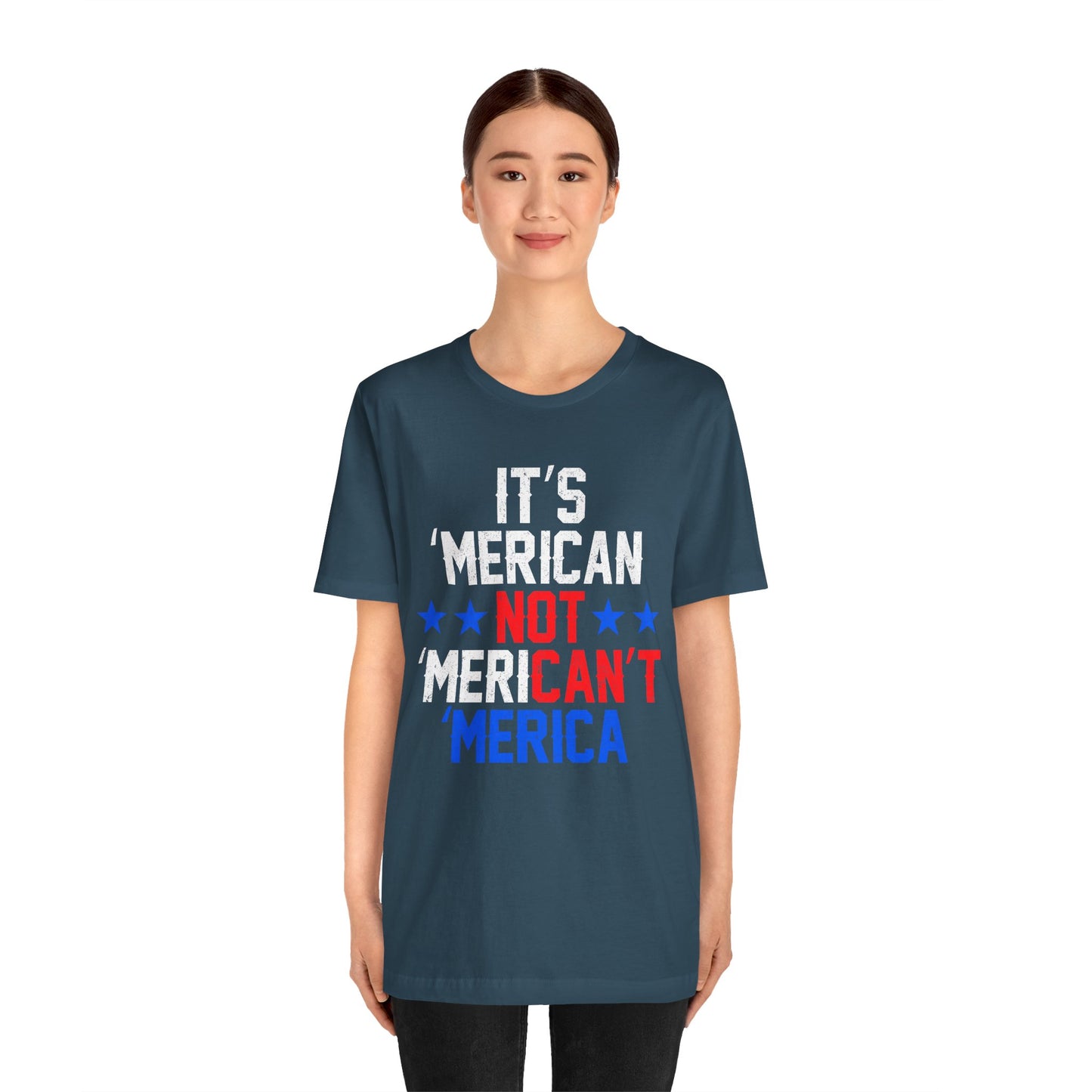 Patriotic Humor Tee, American Pride Shirt, Fun Casual Wear, Gift for Independence Day, Stylish Comfy T-Shirt - 13493