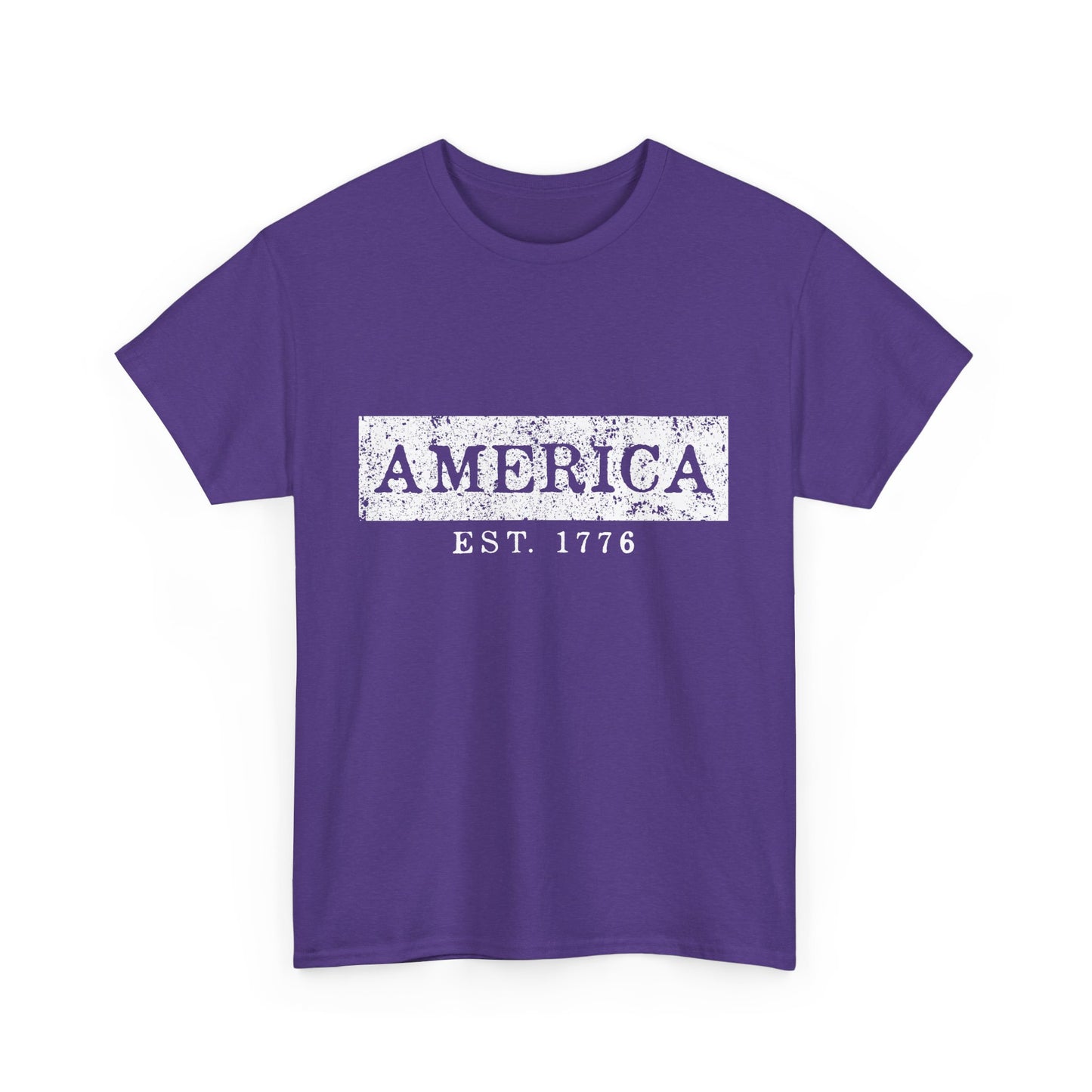 Patriotic Unisex Tee - America EST 1776, Vintage Style Shirt, Independence Day Gift, Casual Wear, Gifts for Him/Her - 13736