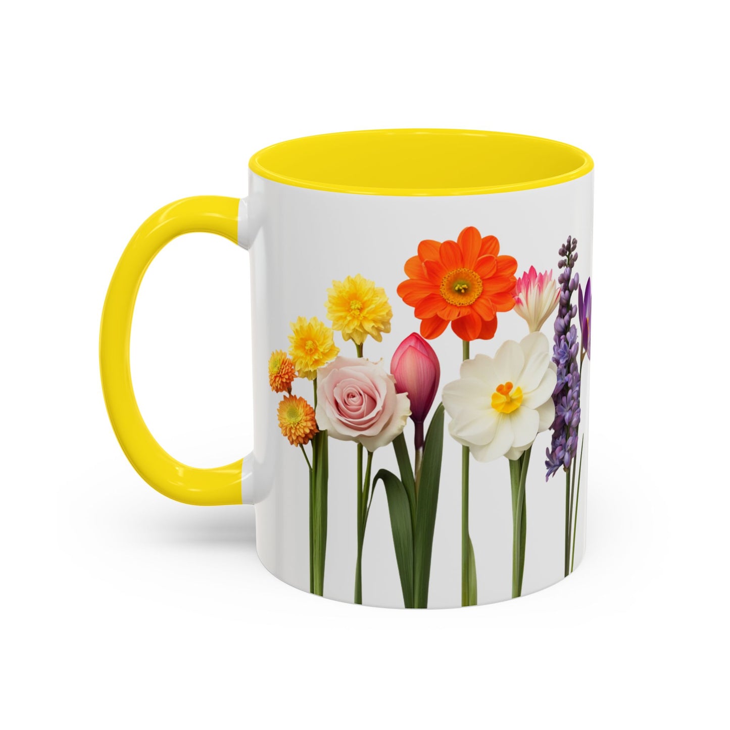 Bright Flowers - Accent Coffee Mug (11, 15oz) - 10400