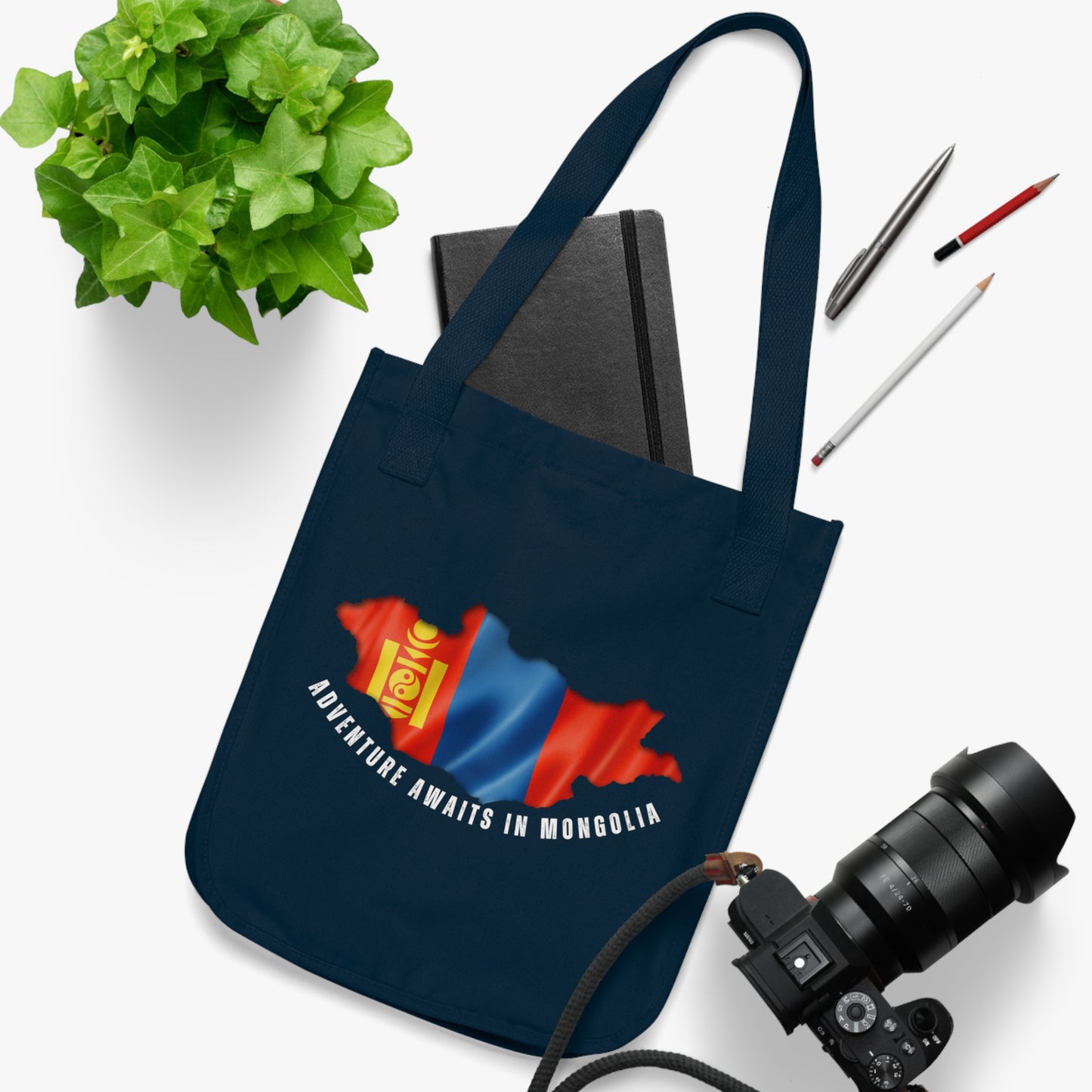 Adventure Awaits in Mongolia - Organic Canvas Tote Bag - 10366