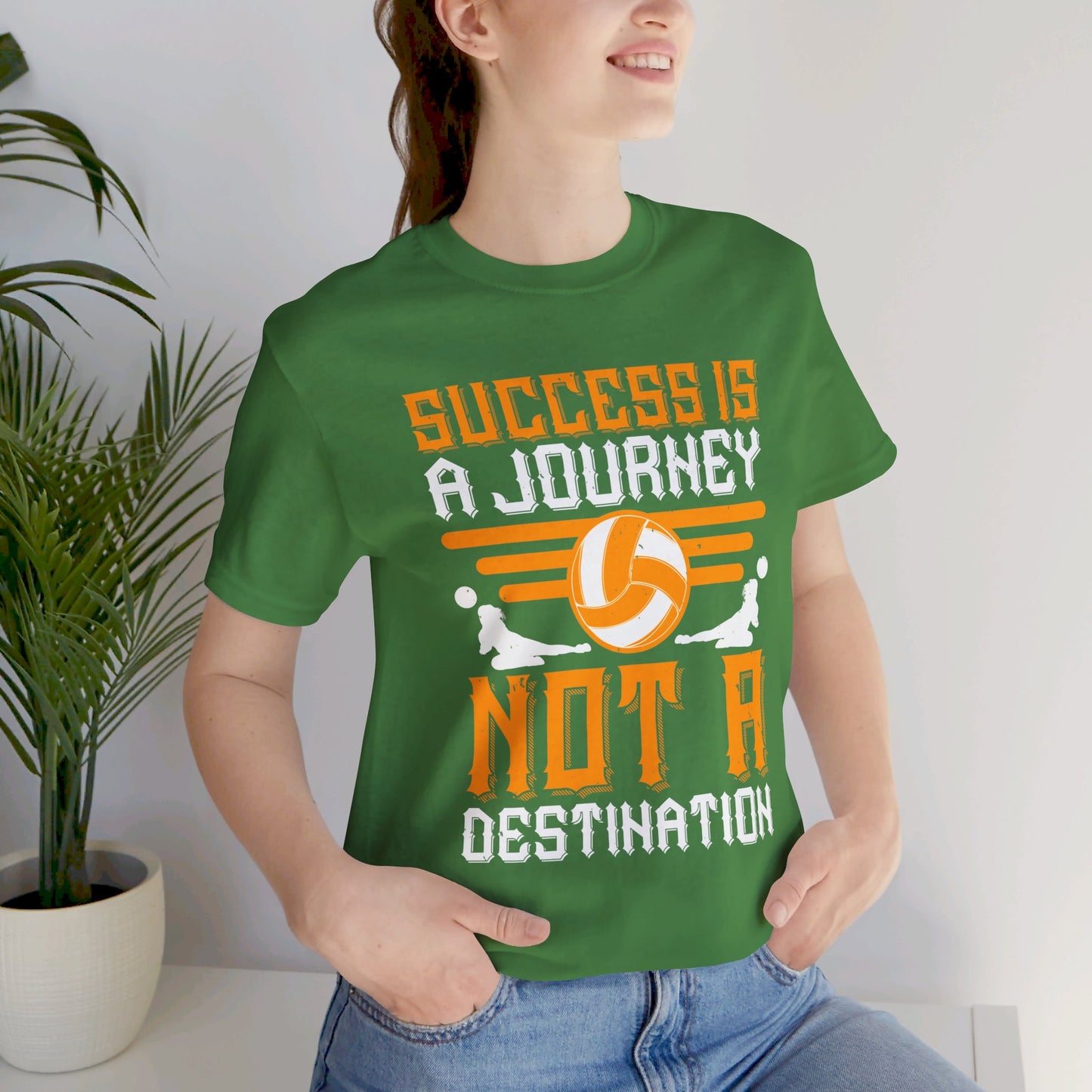 Volleyball: Success is a Journey, Not a Destination - Unisex Jersey Short Sleeve Tee