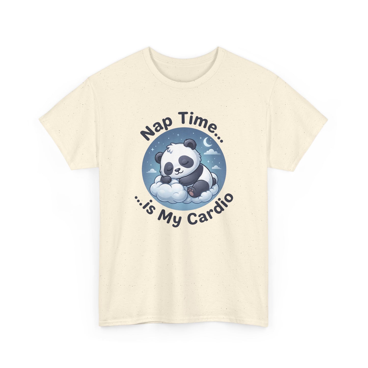 Cute Panda T-Shirt – “Nap Time Is My Cardio” Funny Sleep Tee - 14845