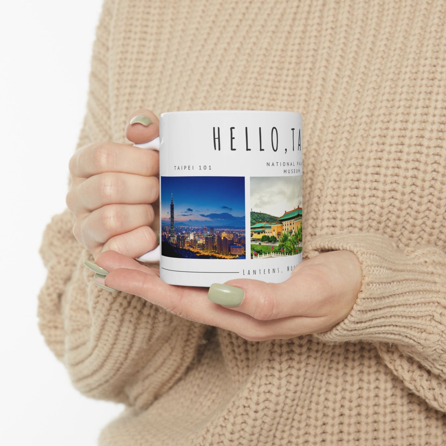 Hello, Taipei! Ceramic Travel Mug - 11oz & 15oz - 12179