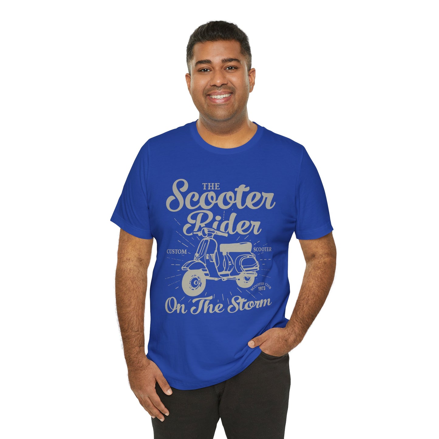 The Scooter Rider - Unisex Jersey Short Sleeve Tee - 13311