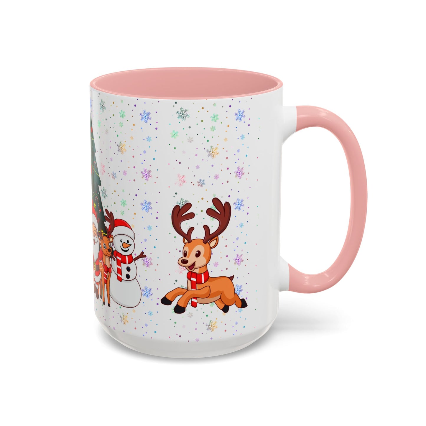 Christmas Party,  Santa,  Snowman, & Reindeer -  Accent Coffee Mug (11, 15oz) - 10428