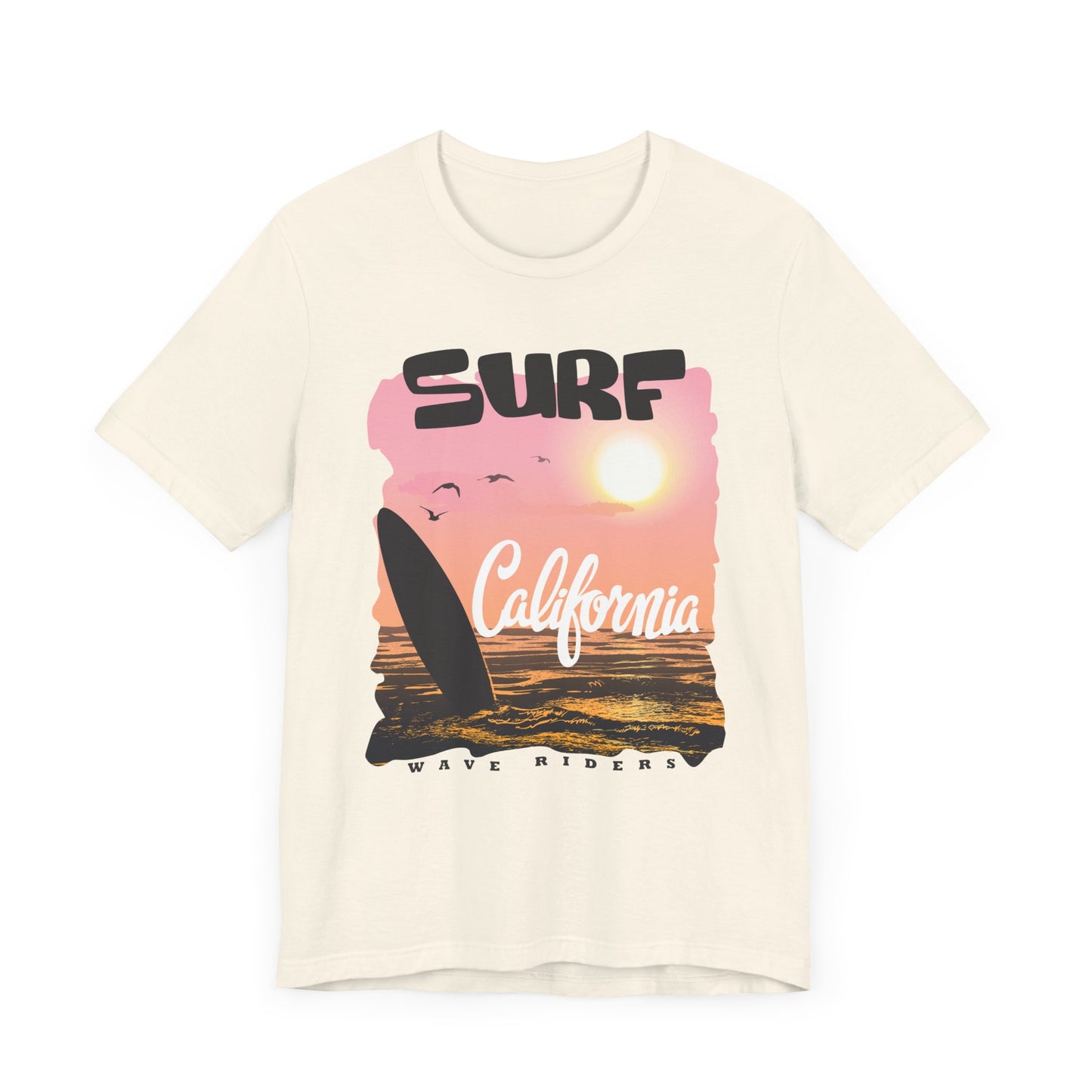 Surf California, Wave Riders - Unisex Jersey Short Sleeve Tee - 13184