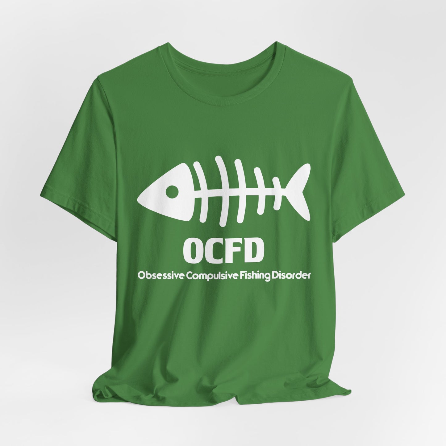 OCFD - Obsessive Compulsive Fishing Disorder - Unisex Jersey Short Sleeve Tee - 13936