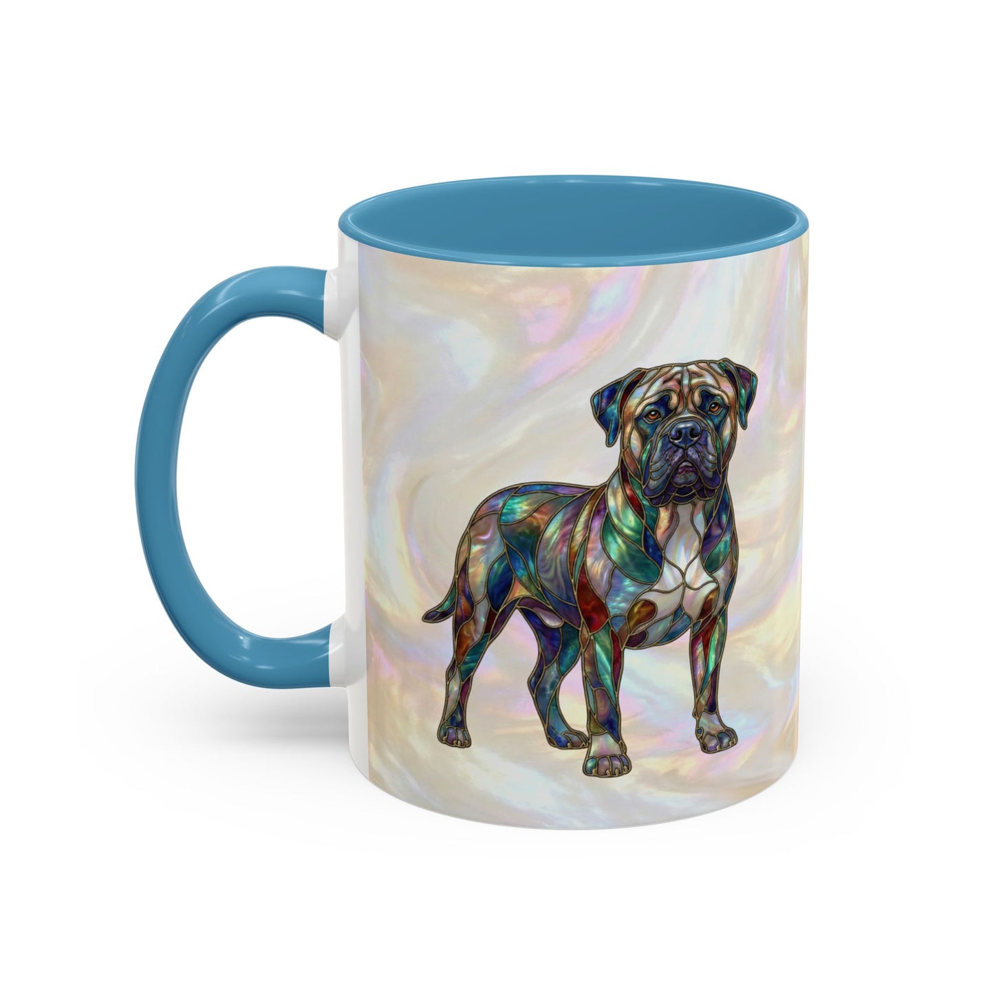 Bull Mastiff Accent Coffee Mug -Stained Glass Style (11/15oz) 14622
