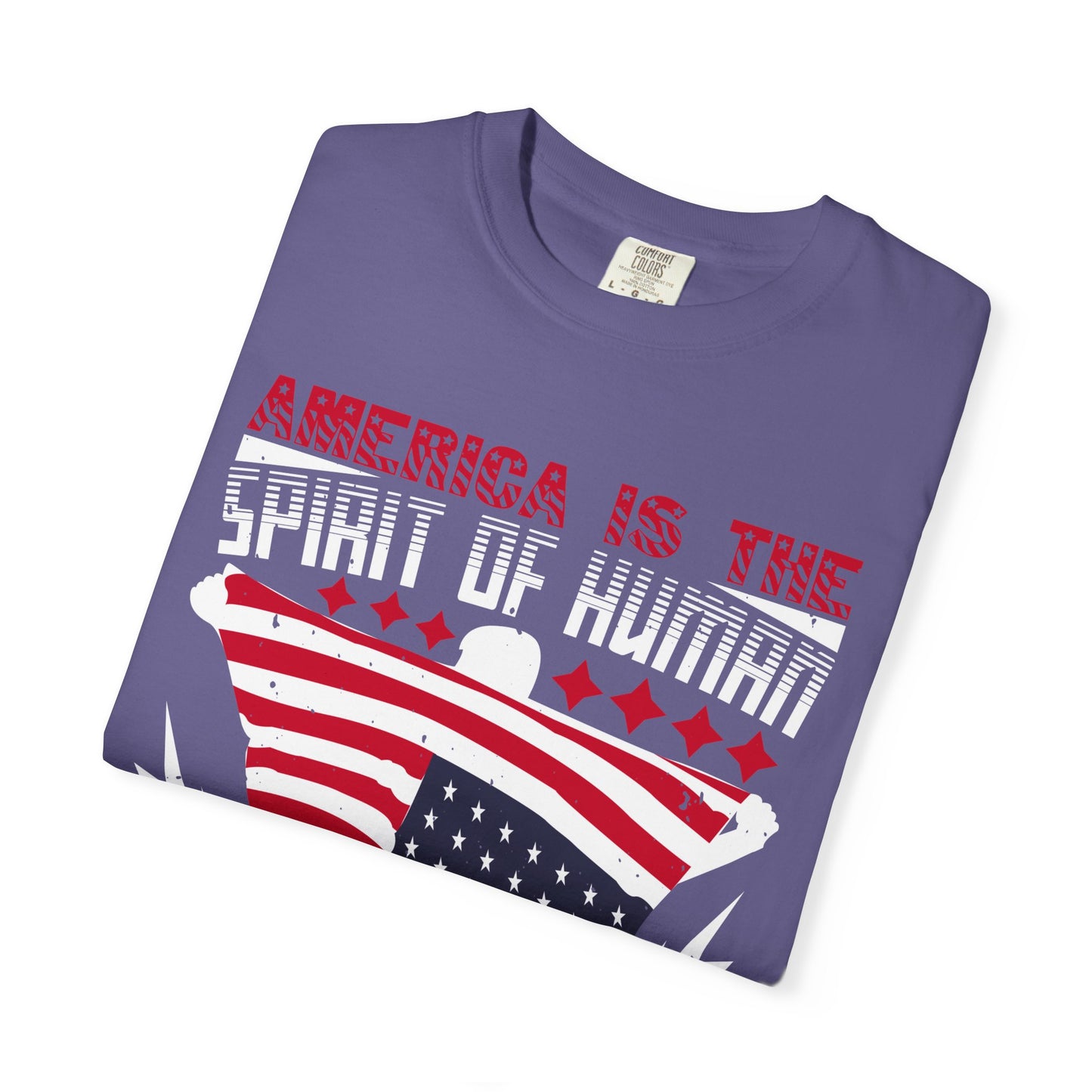 Patriotic Unisex T-Shirt - Spirit of Human Exploration, Independence Day Gift, July 4th Celebration Wear, American Pride Tee - 13792