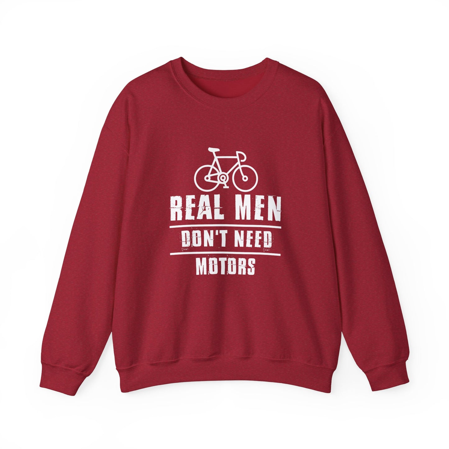 Real Men Don't Need Motor - Unisex Heavy Blend™ Crewneck Sweatshirt