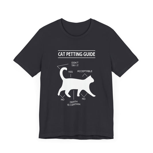 Cat Petting Guide - Unisex Jersey Short Sleeve Tee