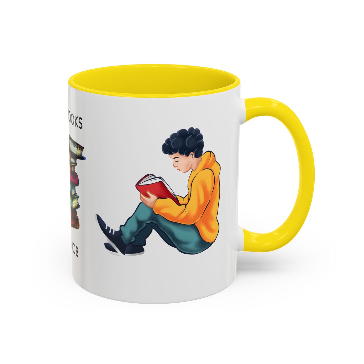 Reading Books, It's My Job - Accent Coffee Mug (11, 15oz) - 10690