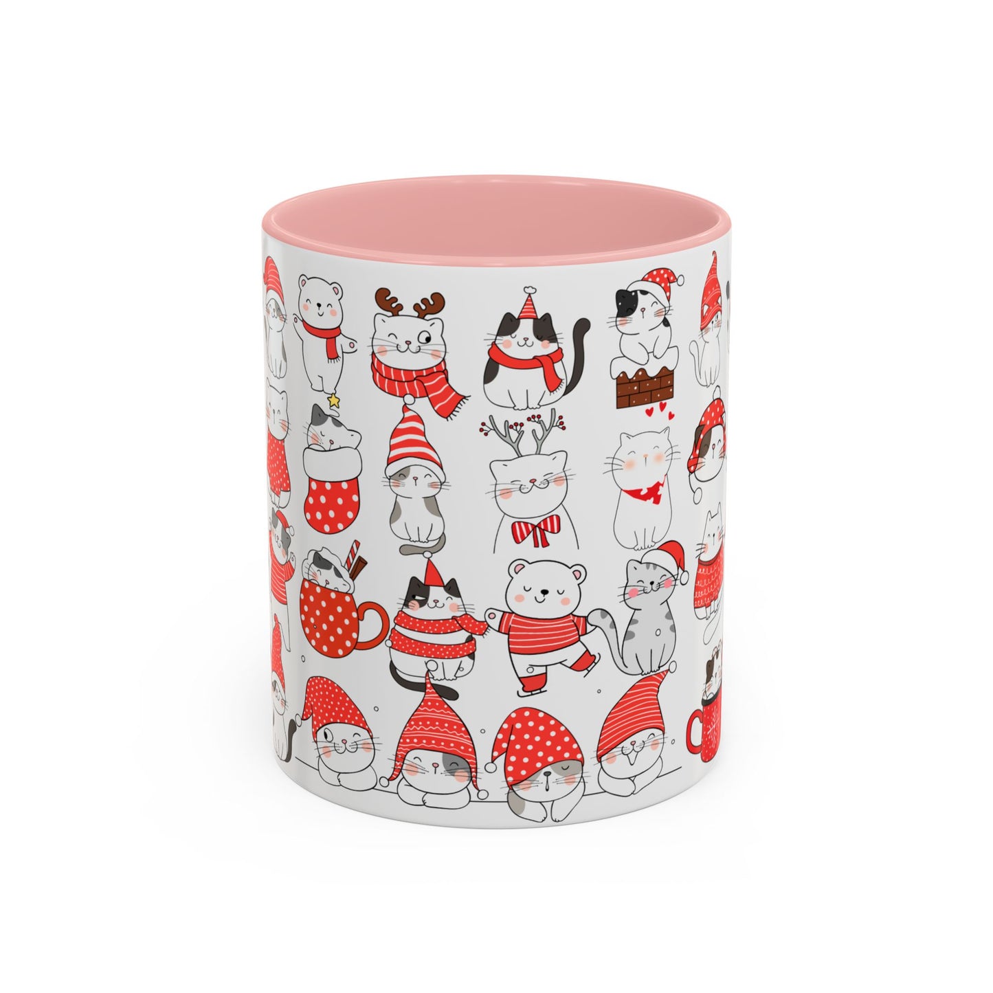 Christmas Cats - Accent Coffee Mug (11, 15oz) - 10290