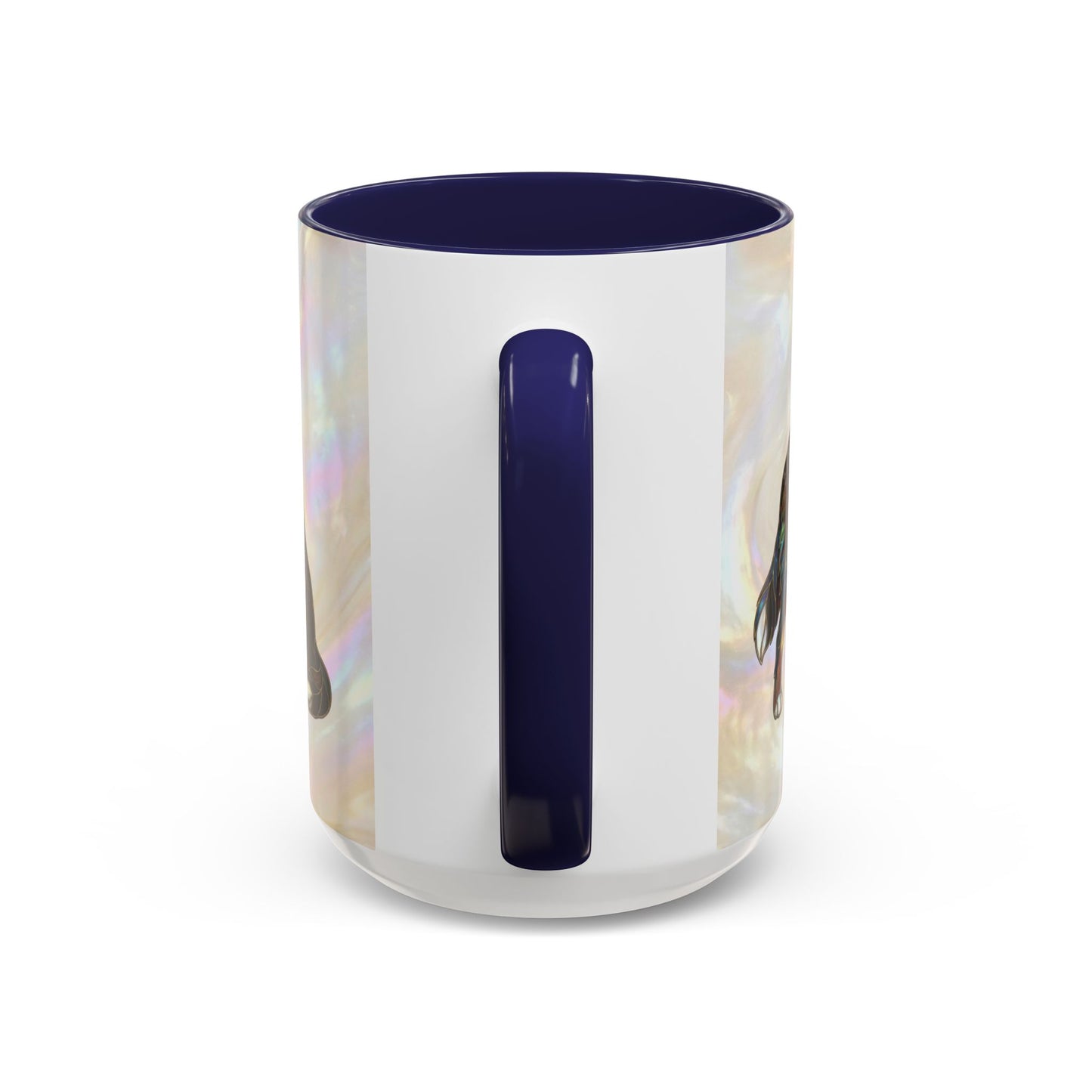 Bernese Mountain Dog Accent Coffee Mug — Stained Glass Design (11/15 oz) - 14617