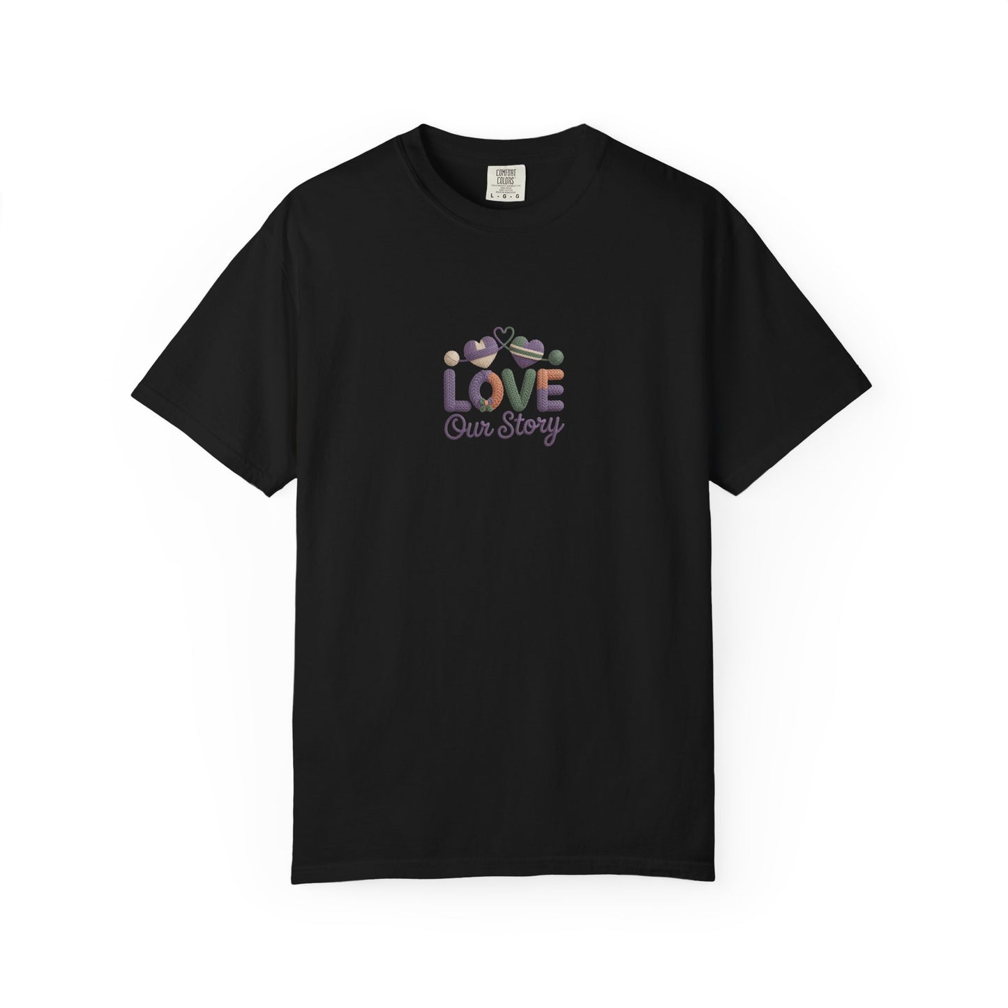 Our Story Valentine Graphic T-Shirt — Custom Placement & Size, Couple Gift - 14750