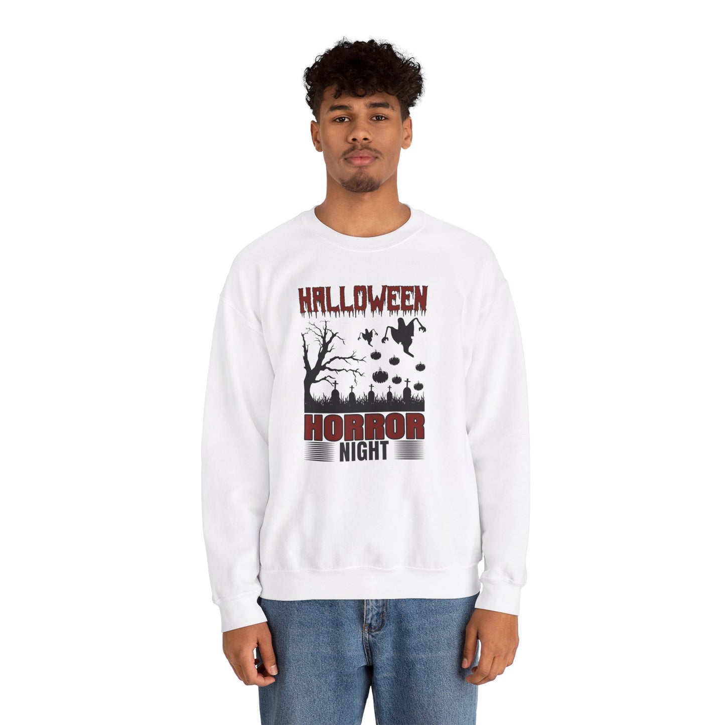 Halloween Horror Night - Unisex Heavy Blend™ Crewneck Sweatshirt