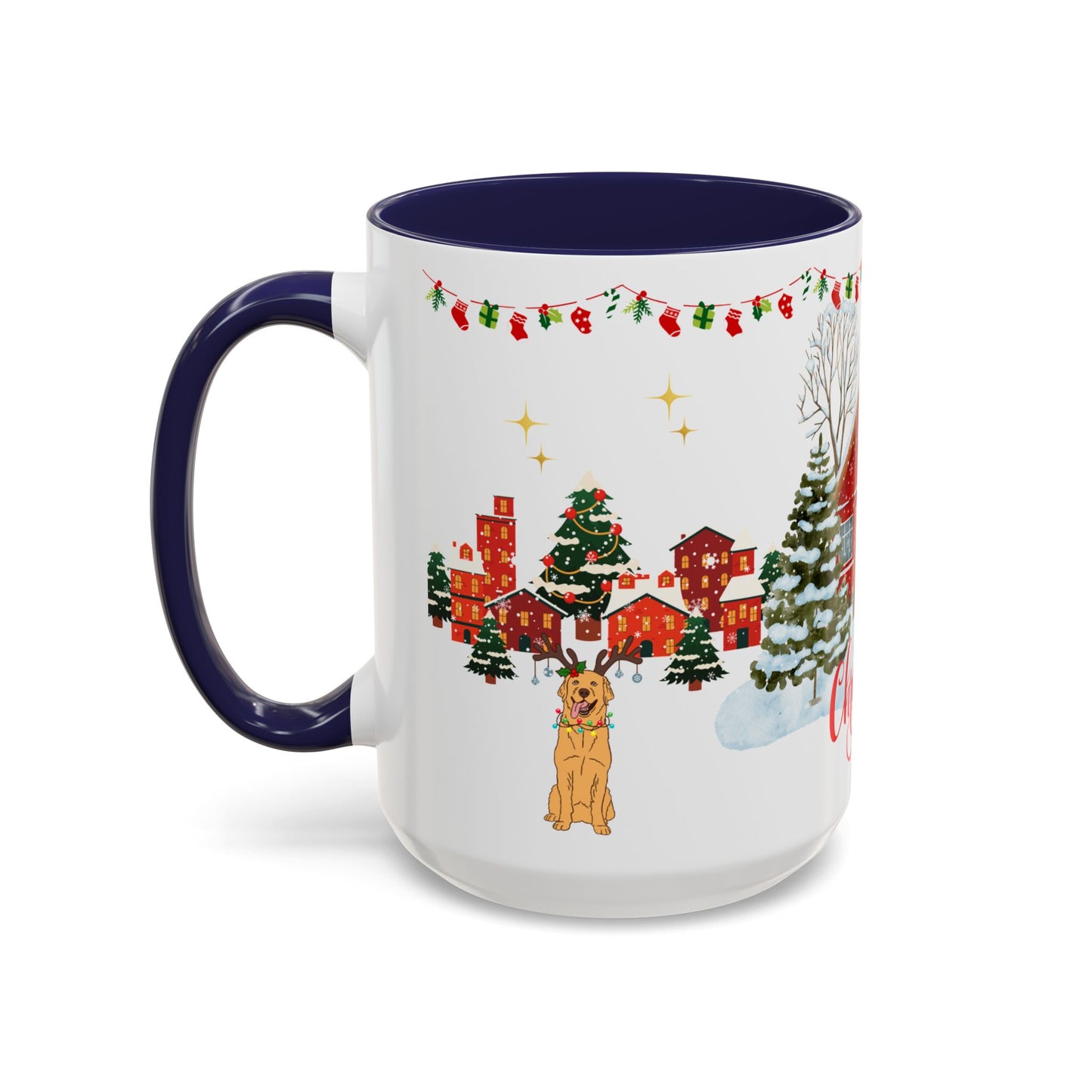 Christmas House - Accent Coffee Mug (11, 15oz)