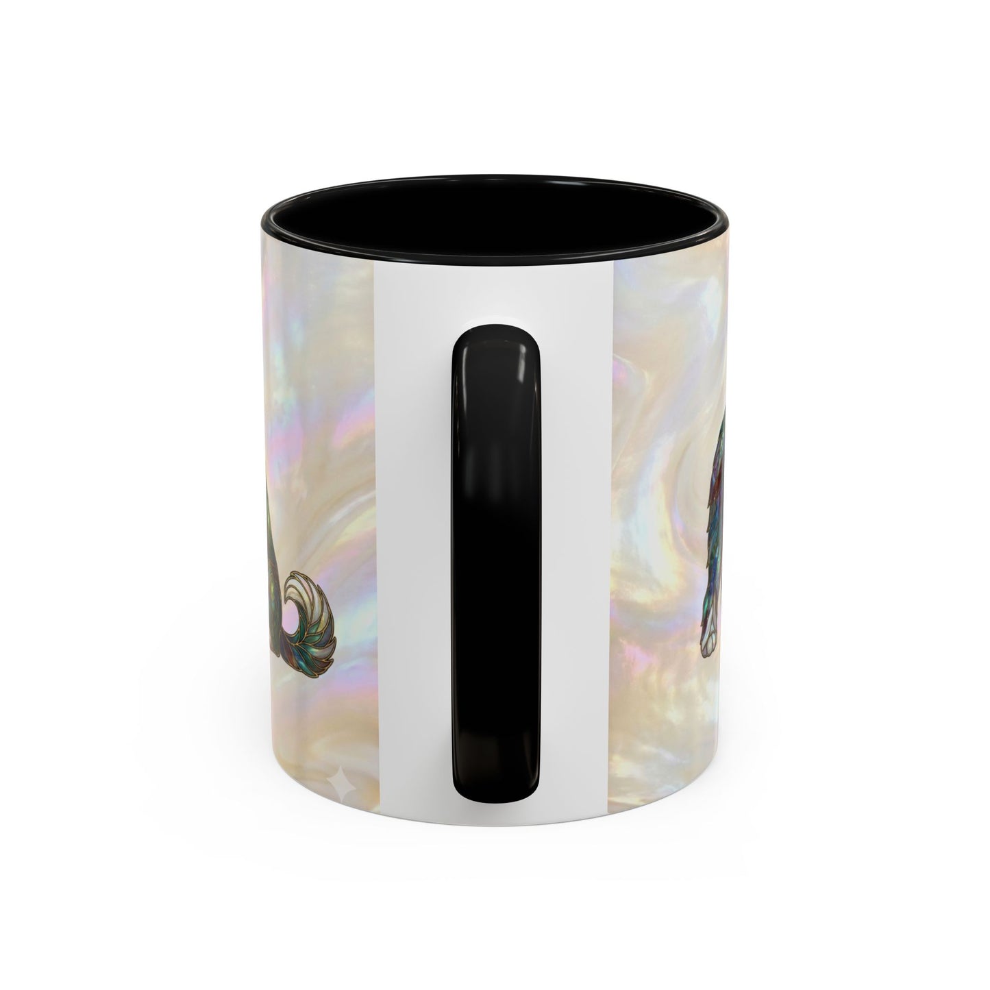 English Sheepdog Accent Coffee Mug -Stained Glass Style (11/15oz) - 14631