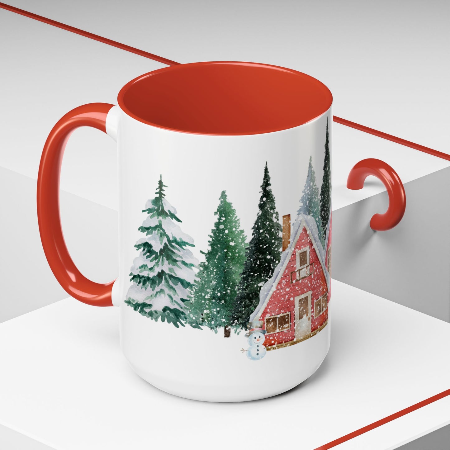 Winter House - Accent Coffee Mug (11, 15oz) - 10072