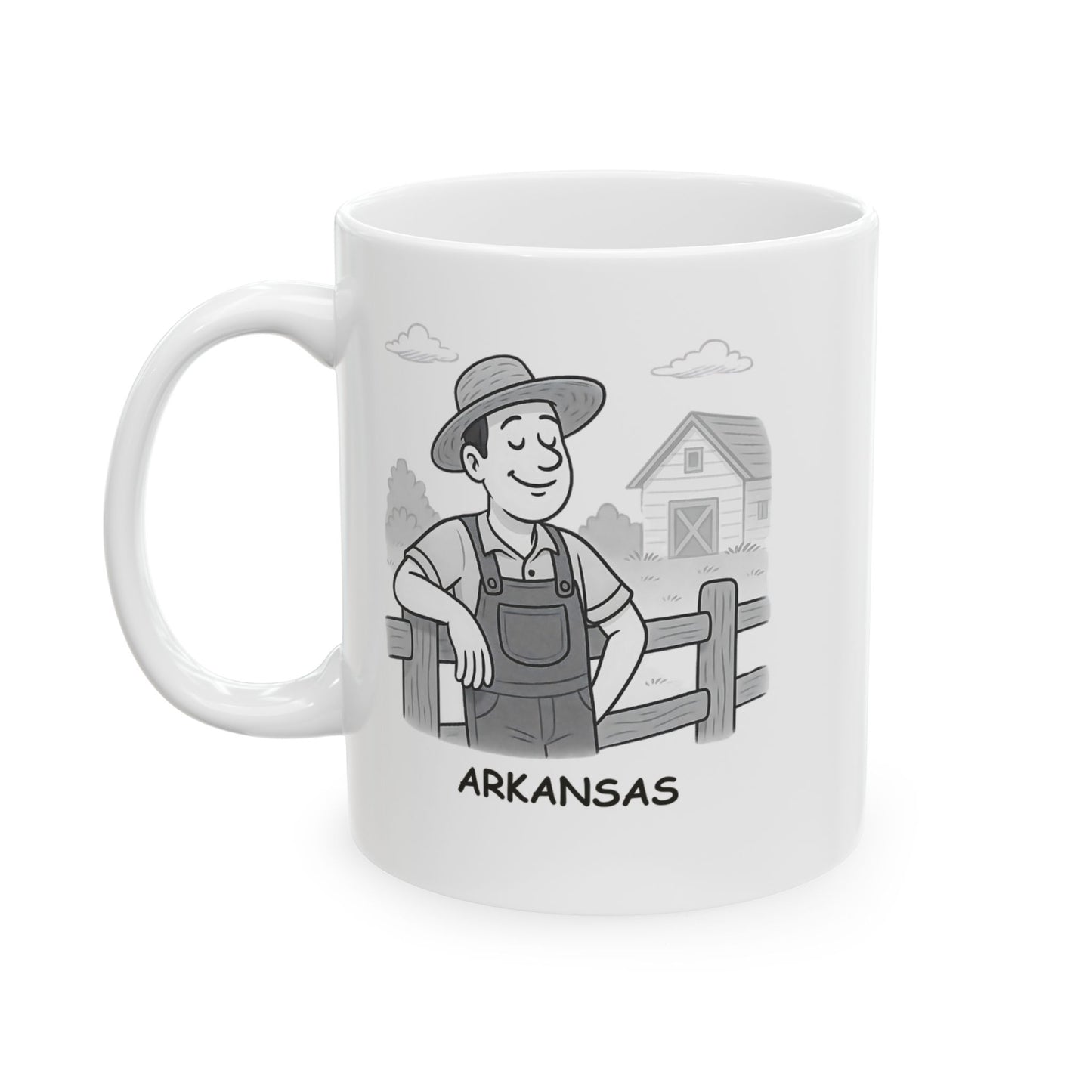 "Arkansas: The place where the simple life is the best life." Ceramic Mug - 13343