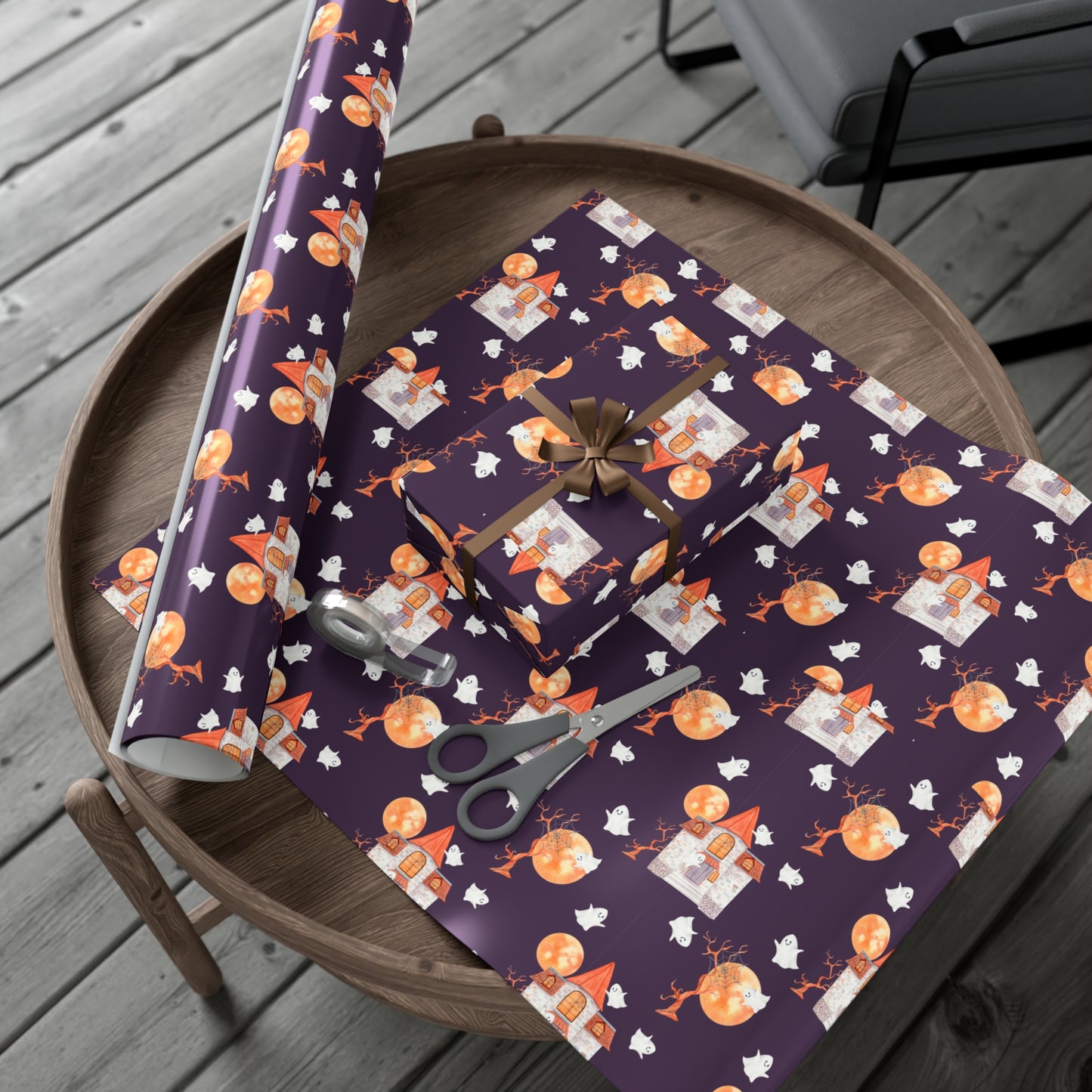 Halloween House - Gift Wrap Papers