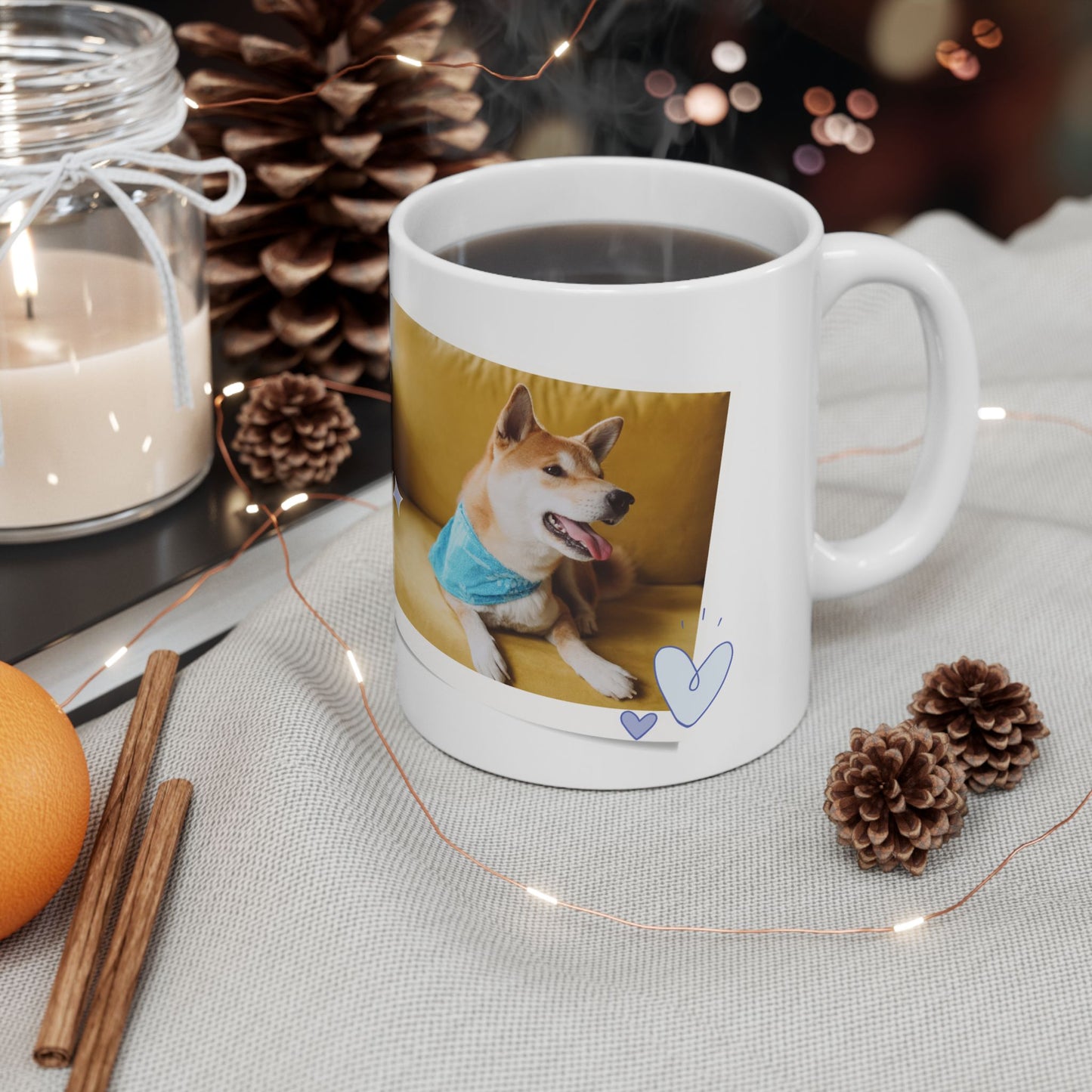Personalized Pet Photo Mug, Dog Lover Gift, Customizable Coffee Cup, Animal Lover's Cup, Perfect for Birthdays, Pet Appreciation - 14162