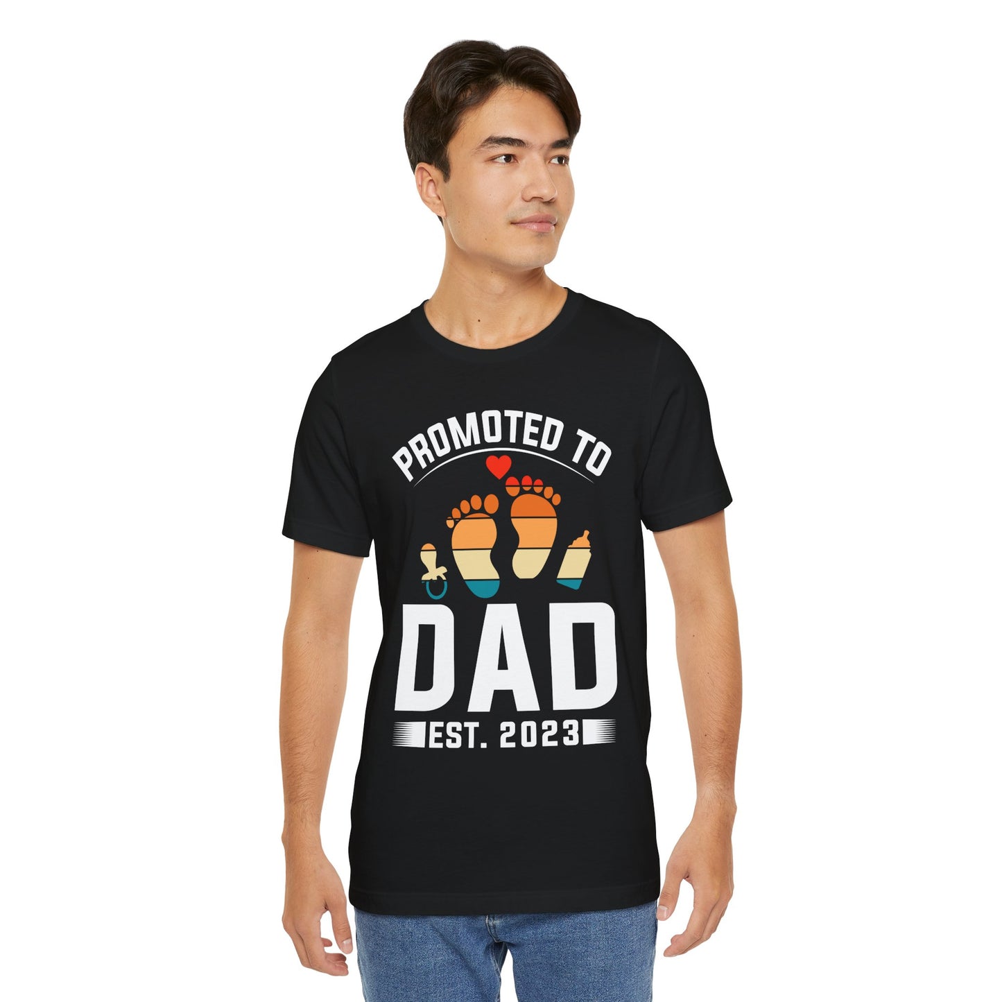Promoted To Dad - Unisex Jersey Short Sleeve Tee - 13741