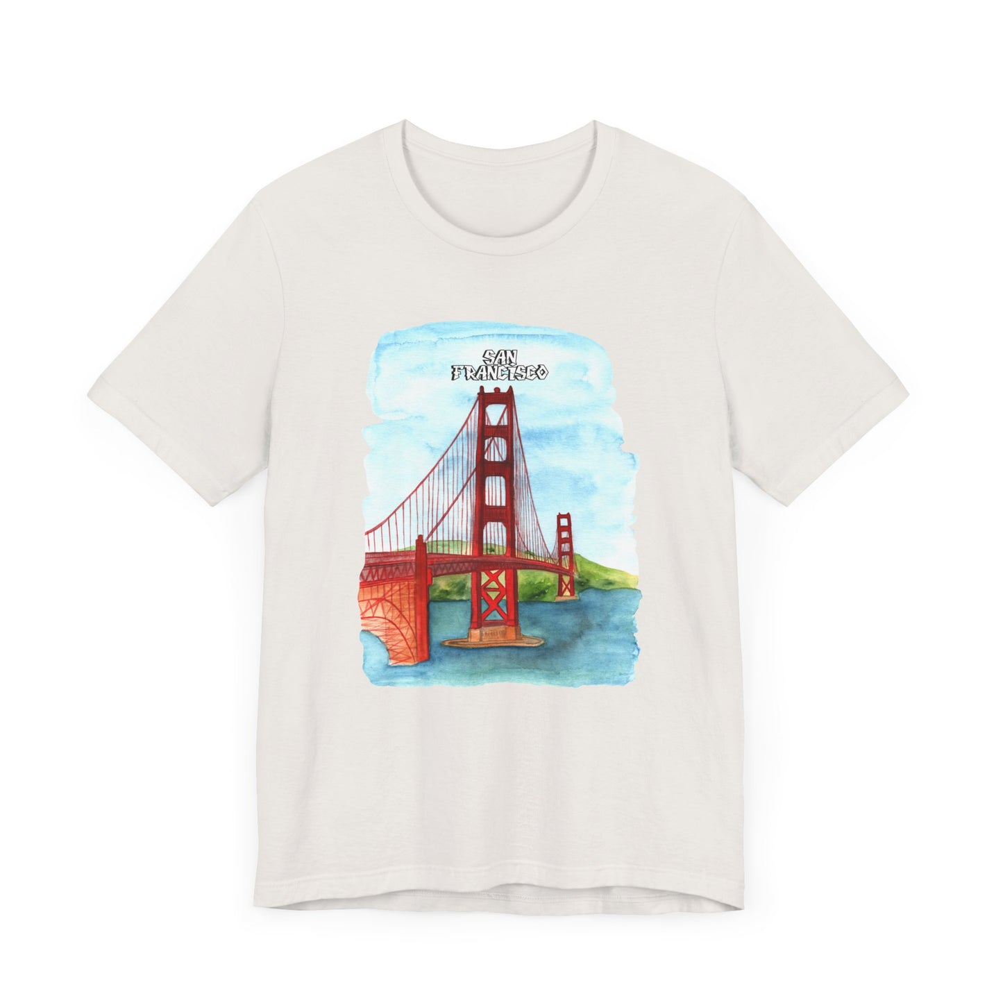 San Francisco Golden Gate Bridge Tee - Unisex Short Sleeve Jersey Shirt for Travel Lovers - 12203