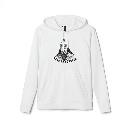 Chinggis Khan, Born To Conquer - Adidas Unisex Fleece Hoodie - 10756