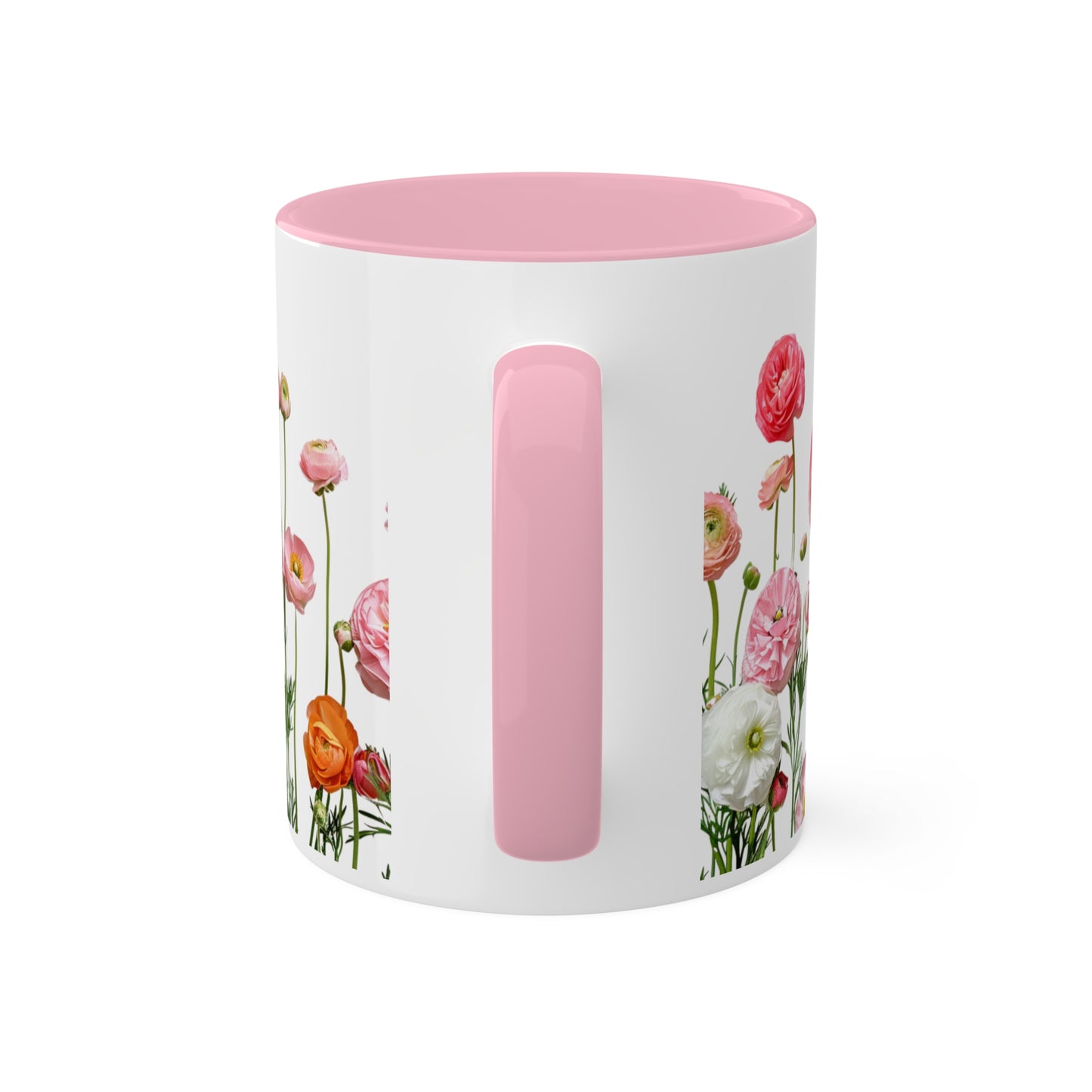 Vibrant Pink and Orange Petals - Colorful Mugs, 11oz