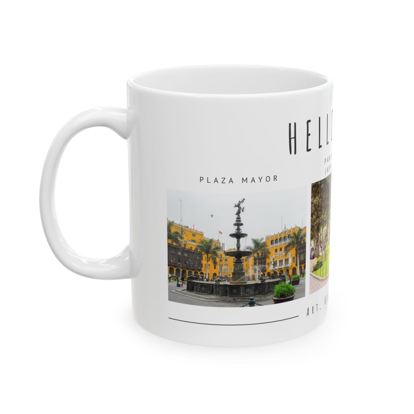 Hello Lima! Ceramic Mug - 11oz & 15oz | Travel Gift, Art & History Mug - 12028