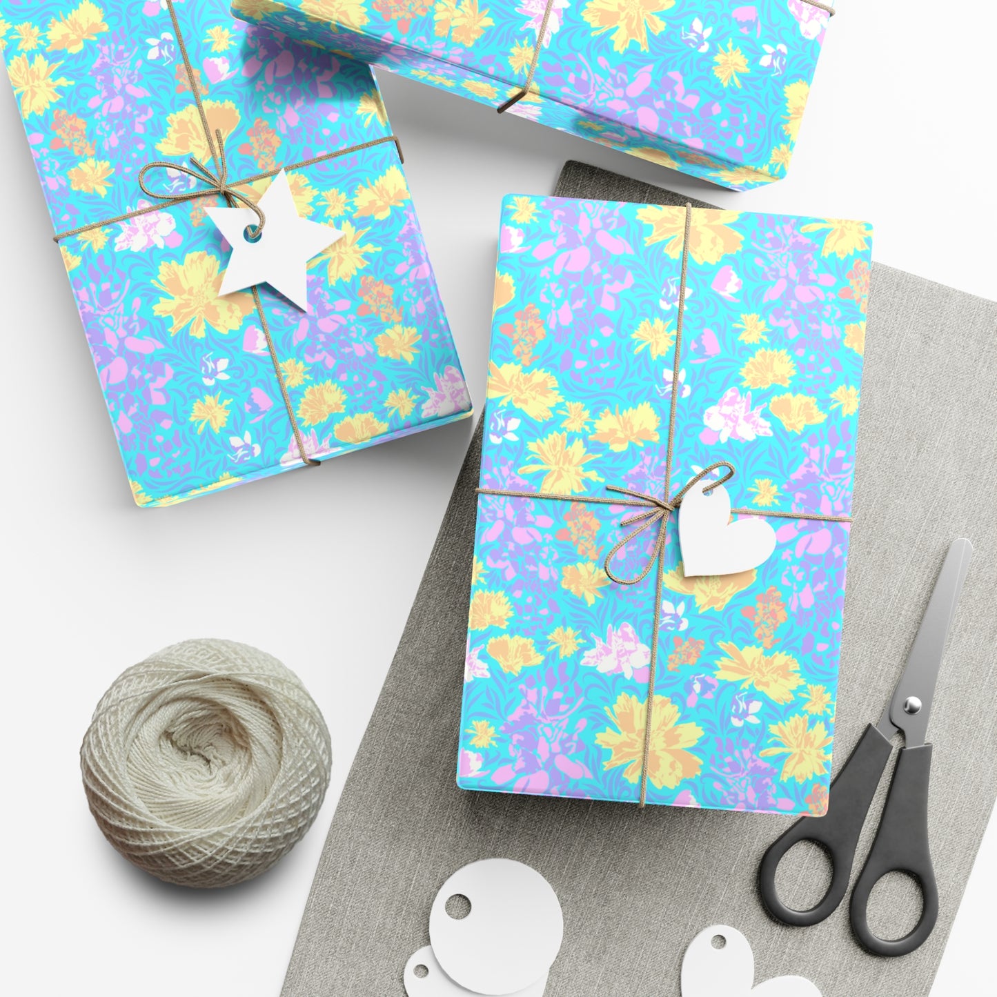 Soft Colored Flowers - Gift Wrap Papers - 10220