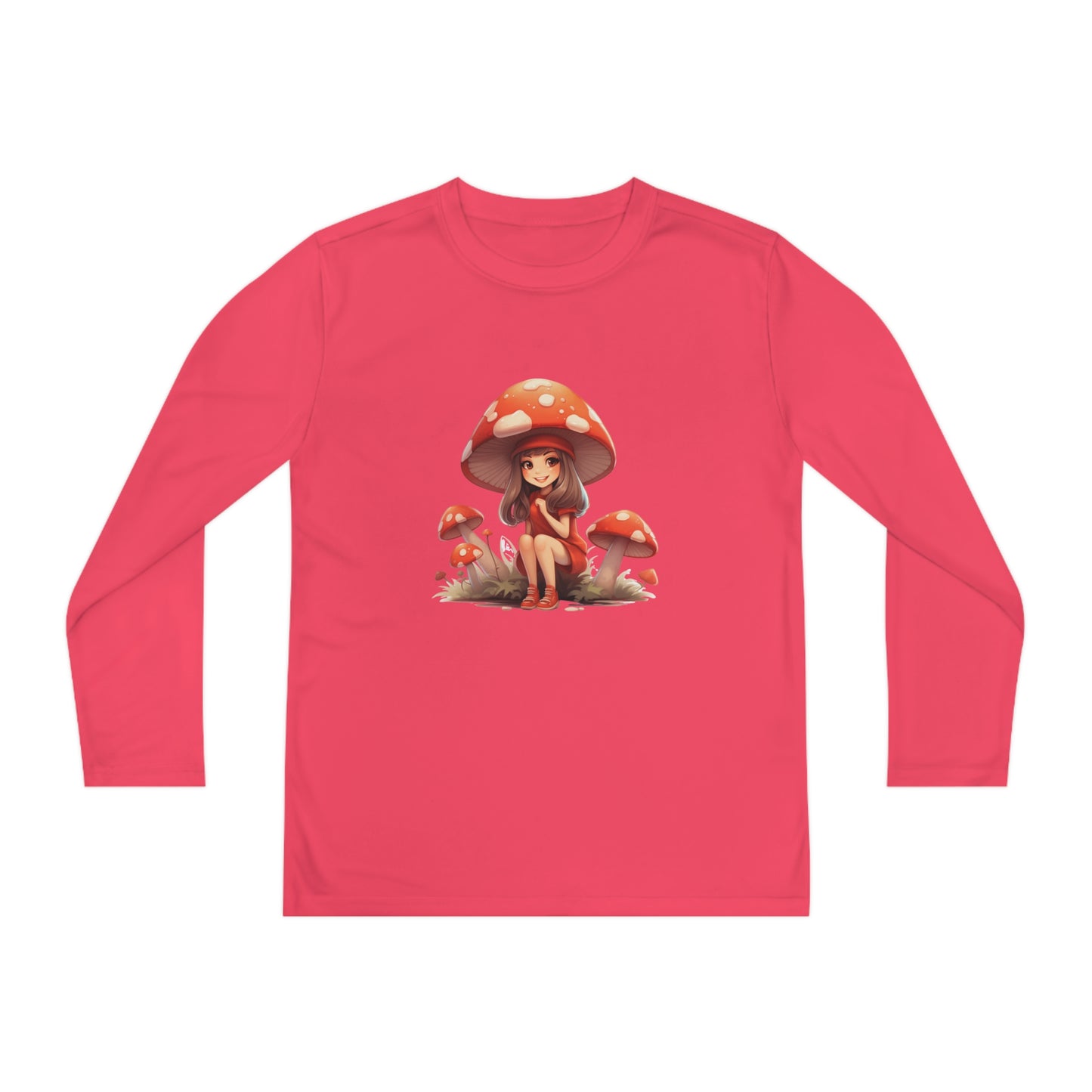 Mushroom Magic, All Day Long - Youth Long Sleeve Competitor Tee