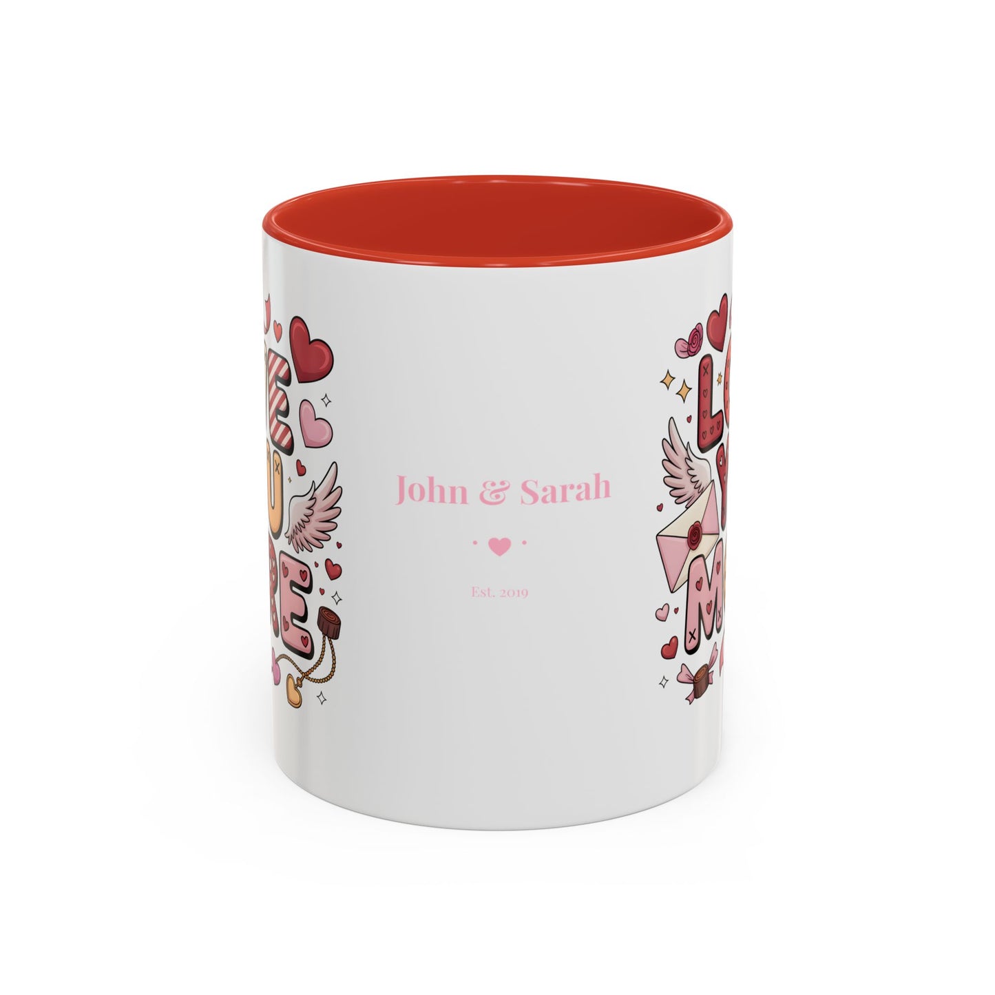 Love You More – Personalized Valentine’s Coffee Mug | Custom Romantic Gift —  (11/15 oz) - 14743