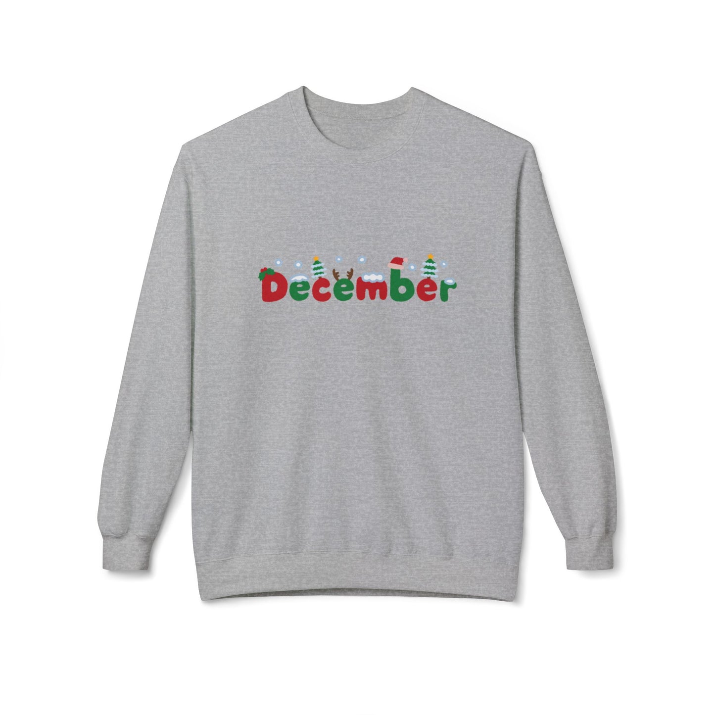 December - Unisex Midweight Softstyle Fleece Crewneck Sweatshirt - 10397