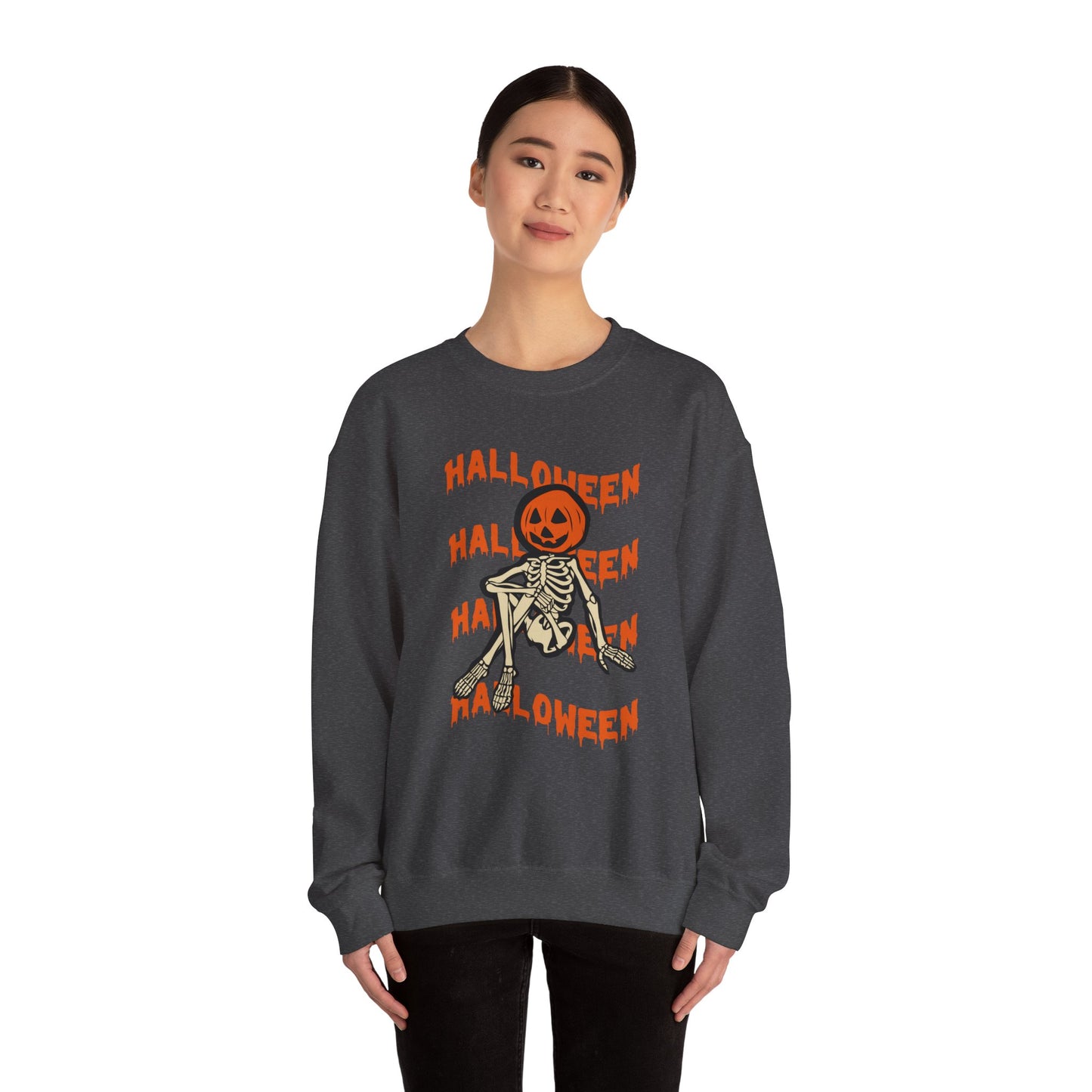 Halloween, Skeleton - Unisex Heavy Blend™ Crewneck Sweatshirt