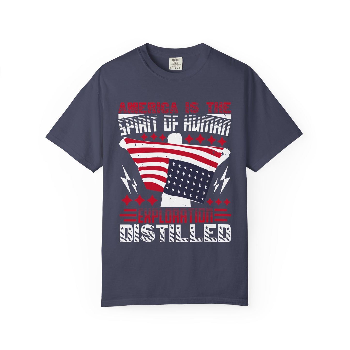 Patriotic Unisex T-Shirt - Spirit of Human Exploration, Independence Day Gift, July 4th Celebration Wear, American Pride Tee - 13792