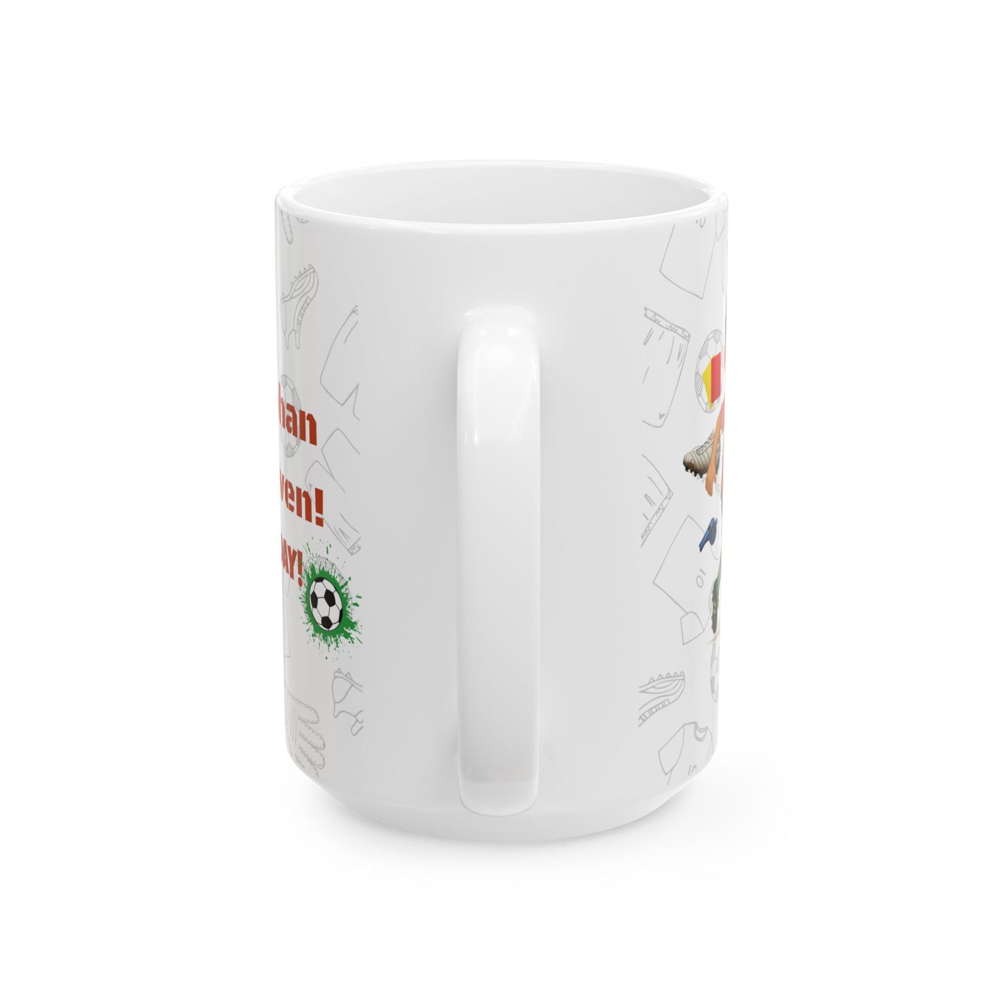 Happy Birthday Stephan!, Personalized, 7th, Soccer-Themed Ceramic Mug for Sports Lovers, Celebrate Birthdays, Goal Scoring Gifts - 14215