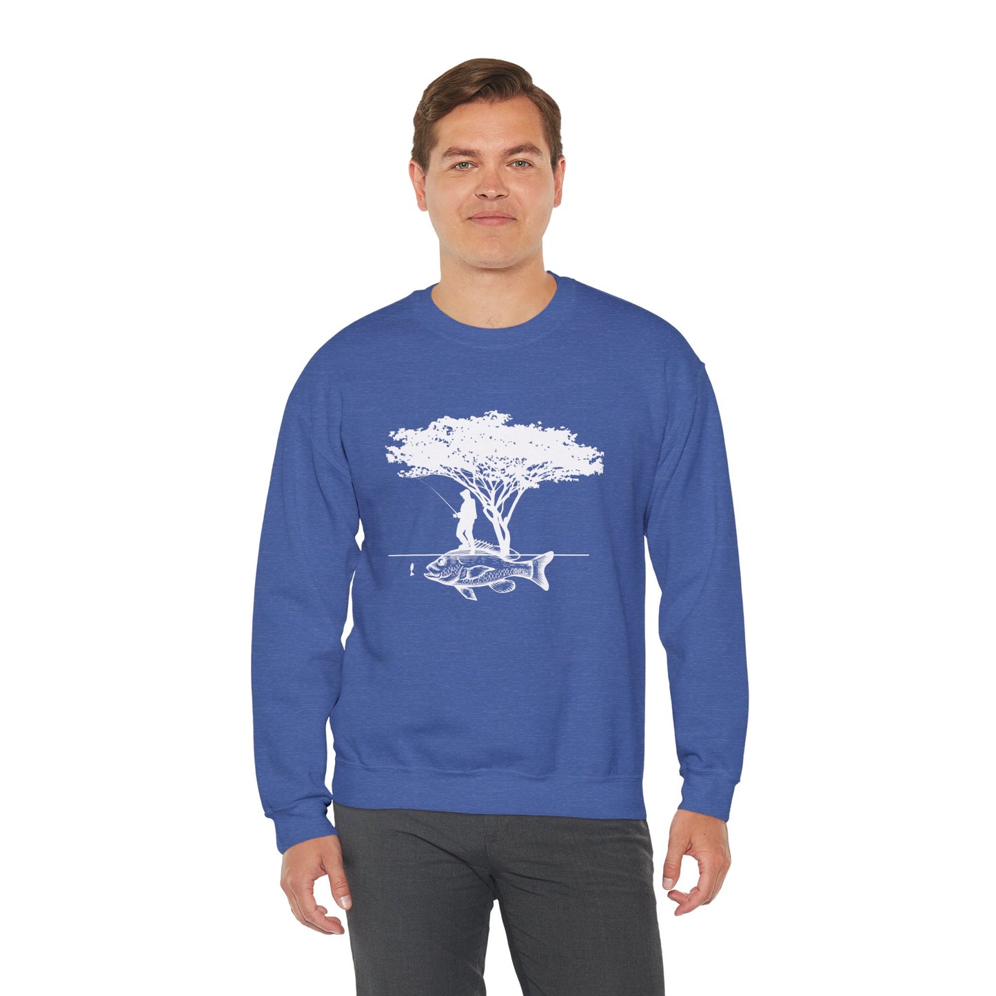 Fishing - Unisex Heavy Blend™ Crewneck Sweatshirt - 12334