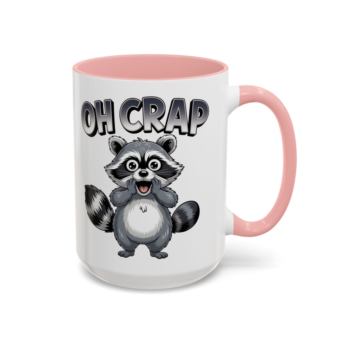 Oh Crap Raccoon Mug – Funny Cute Trash Panda Coffee Mug Gift  (11/15oz) - 14863