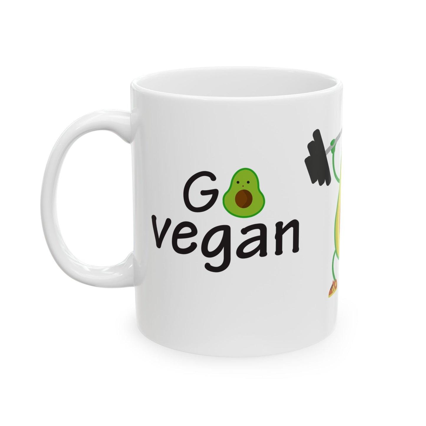 Vegan Power - Ceramic Mug, (11oz, 15oz)