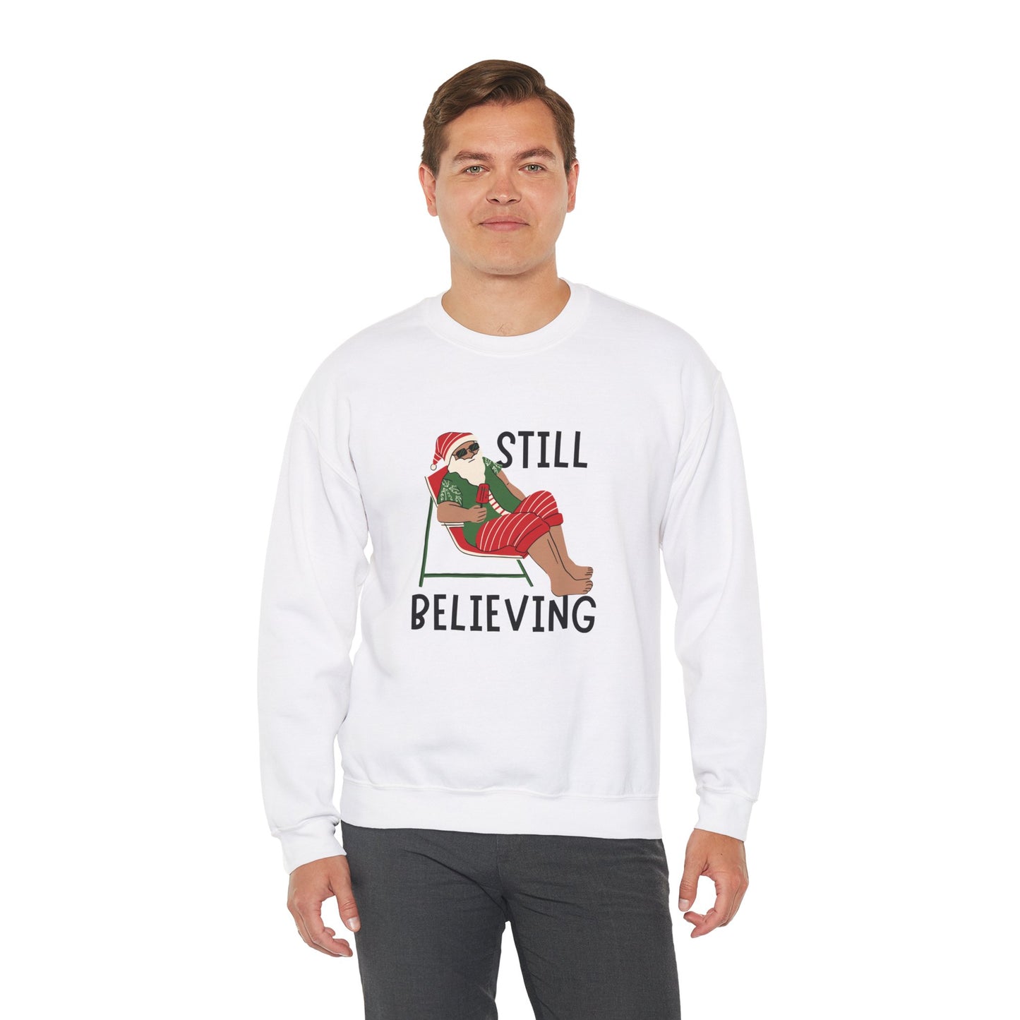 Santa, Still Believing - Unisex Heavy Blend™ Crewneck Sweatshirt