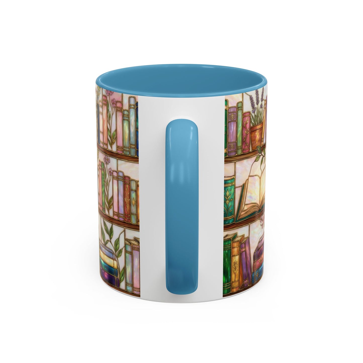 Bookish Accent Coffee Mug — Stained Glass Design (11/15 oz) - 14528