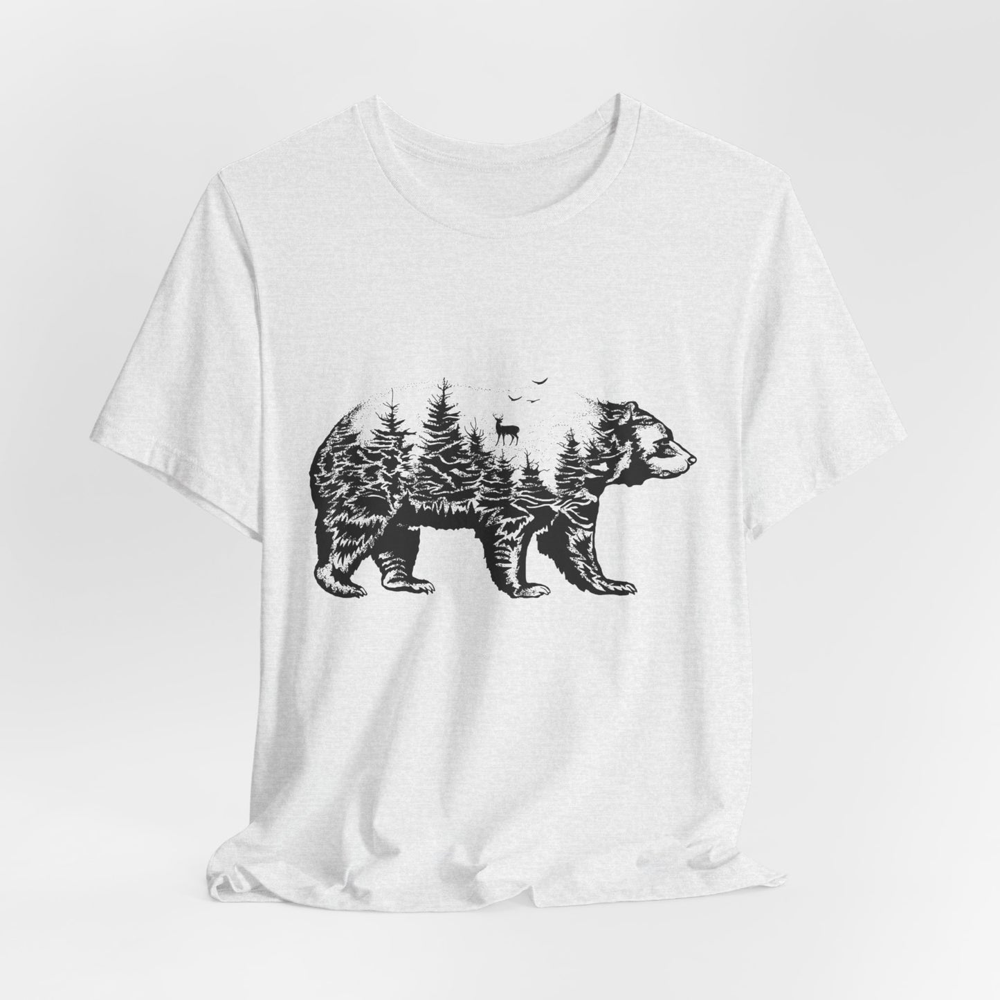 Camping: Bear - Unisex Jersey Short Sleeve Tee