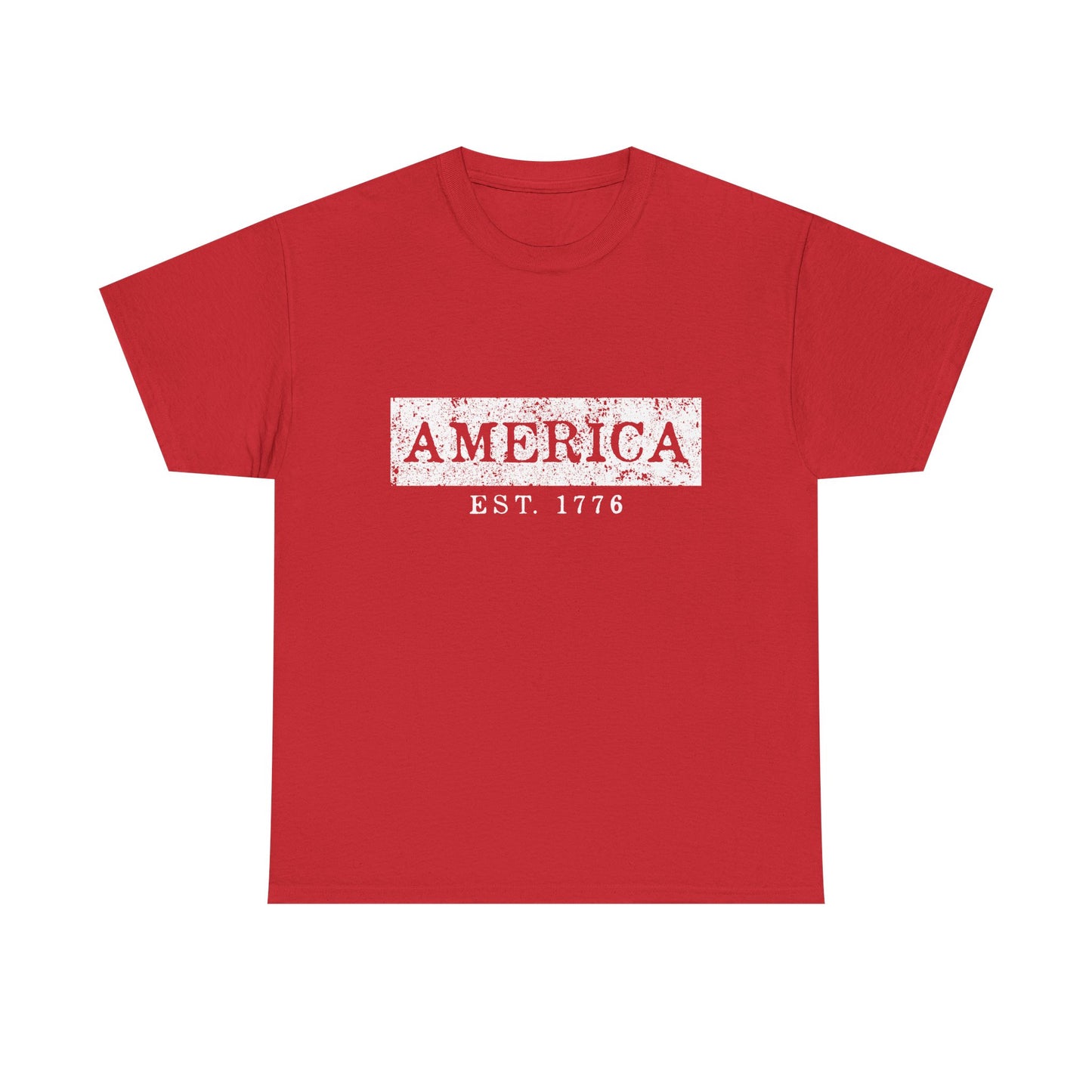 Patriotic Unisex Tee - America EST 1776, Vintage Style Shirt, Independence Day Gift, Casual Wear, Gifts for Him/Her - 13736
