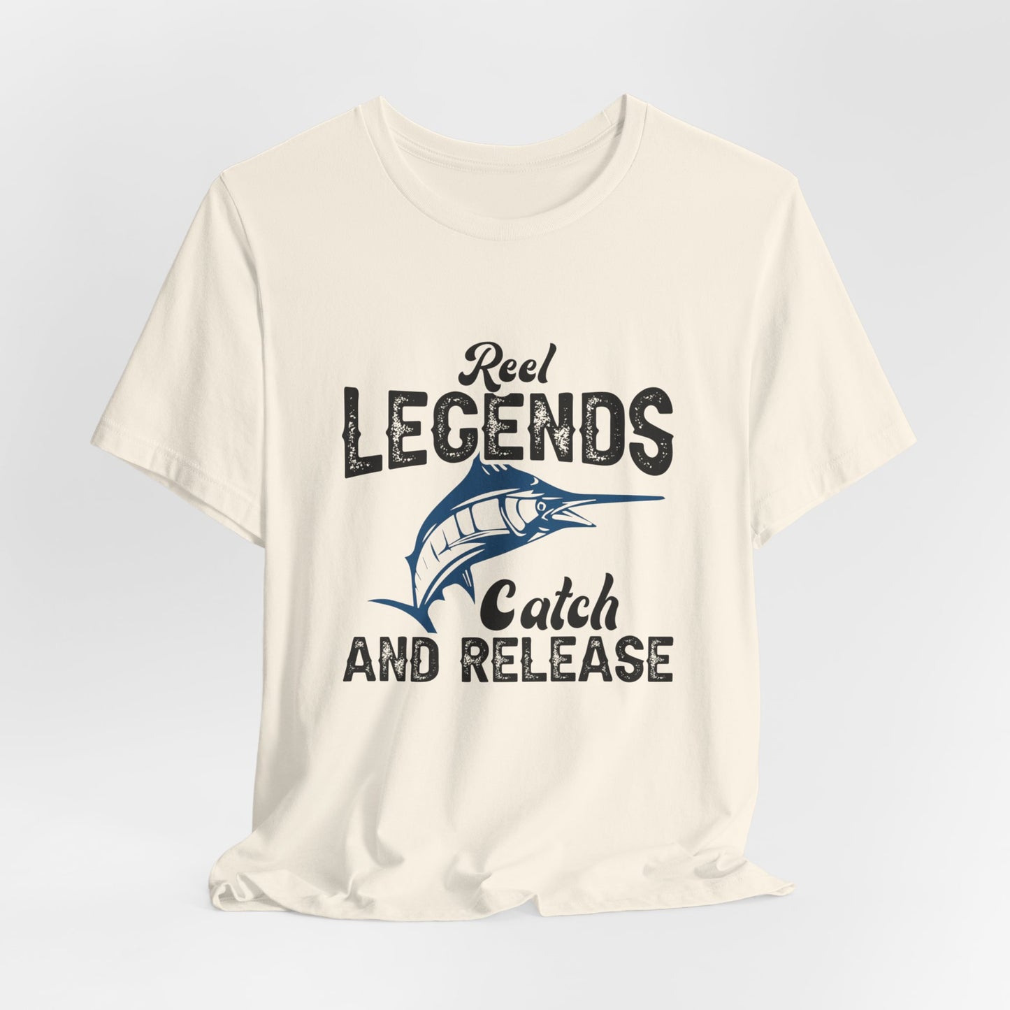 Fishing:  Reel Legends Catch & Release - Unisex Jersey Short Sleeve Tee