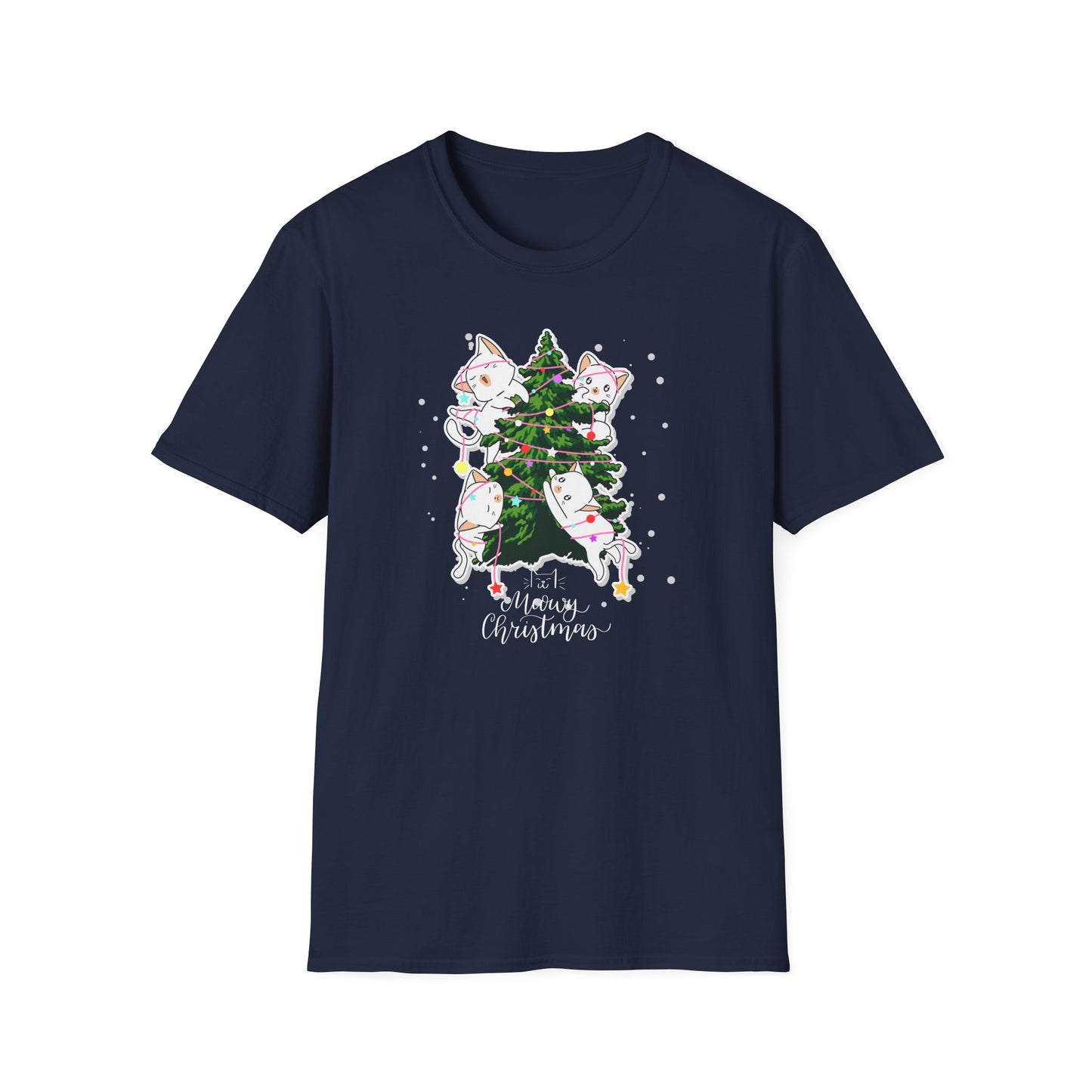 Meowy Christmas - Unisex Softstyle T-Shirt - 10078