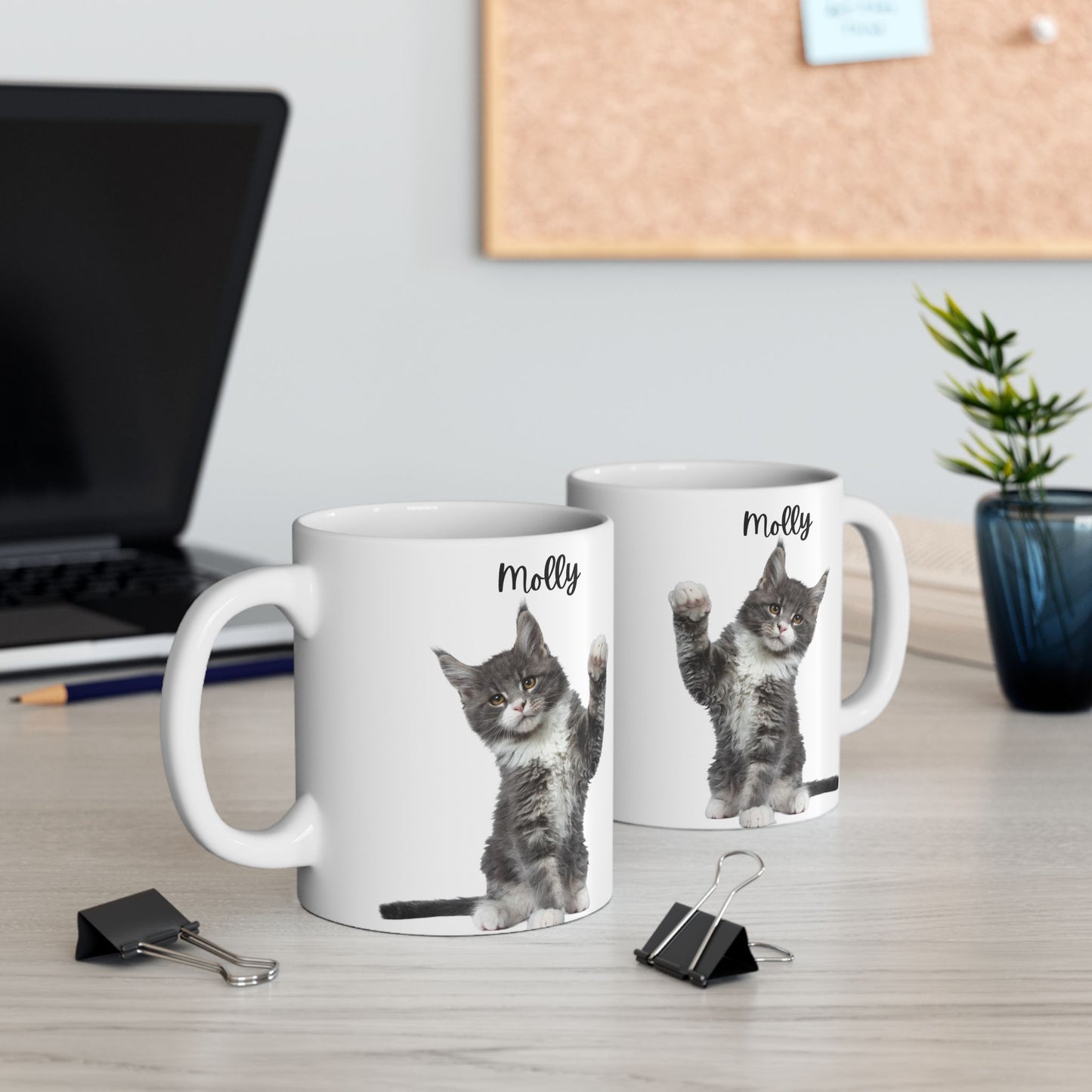 Personalised Cat Ceramic Mug, 11oz, 15oz - 14195